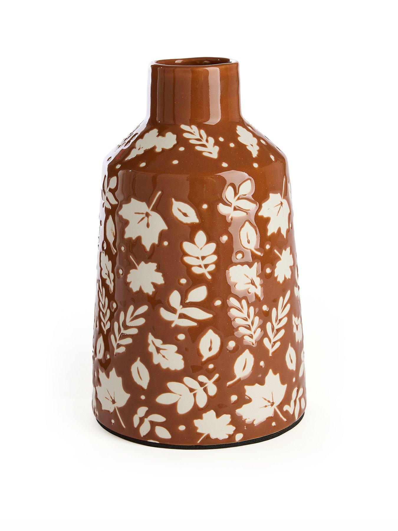 Image 2 of 6 of Very Home Botanical Printed Bottle Styled Vase