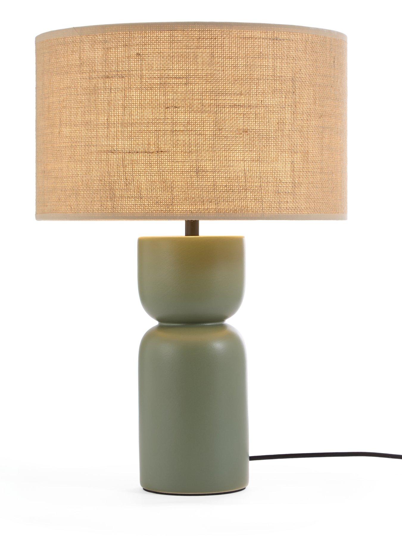 Image 3 of 6 of Very Home Green Totem Table Lamp