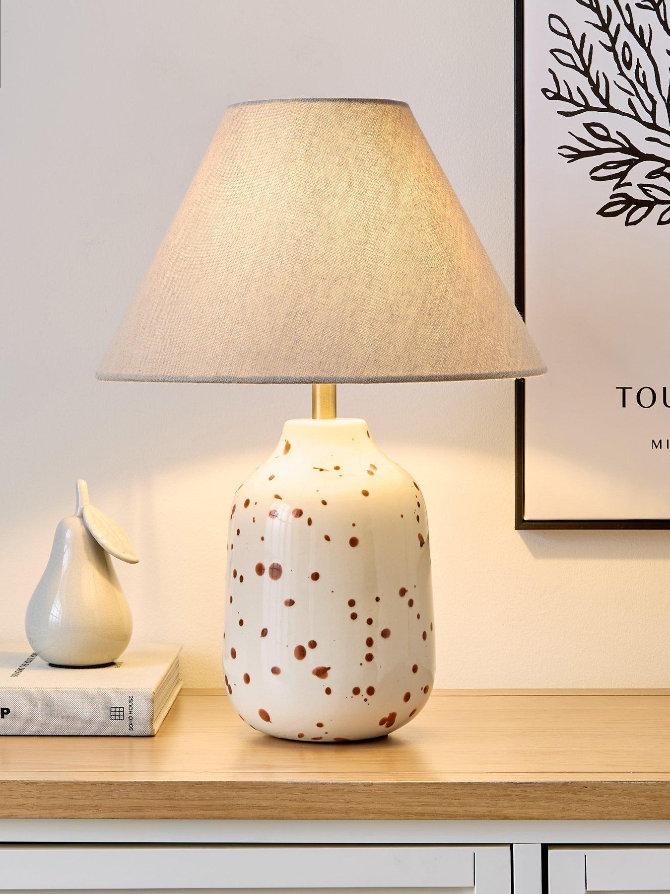 undefined Speckled Ceramic Table Lamp