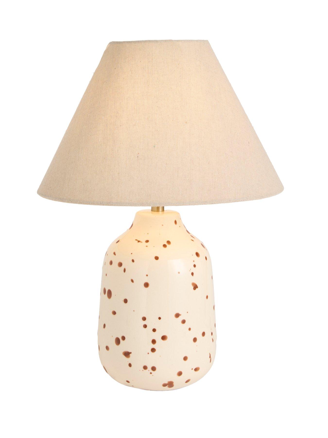  image of the-very-collection-speckled-ceramic-table-lamp