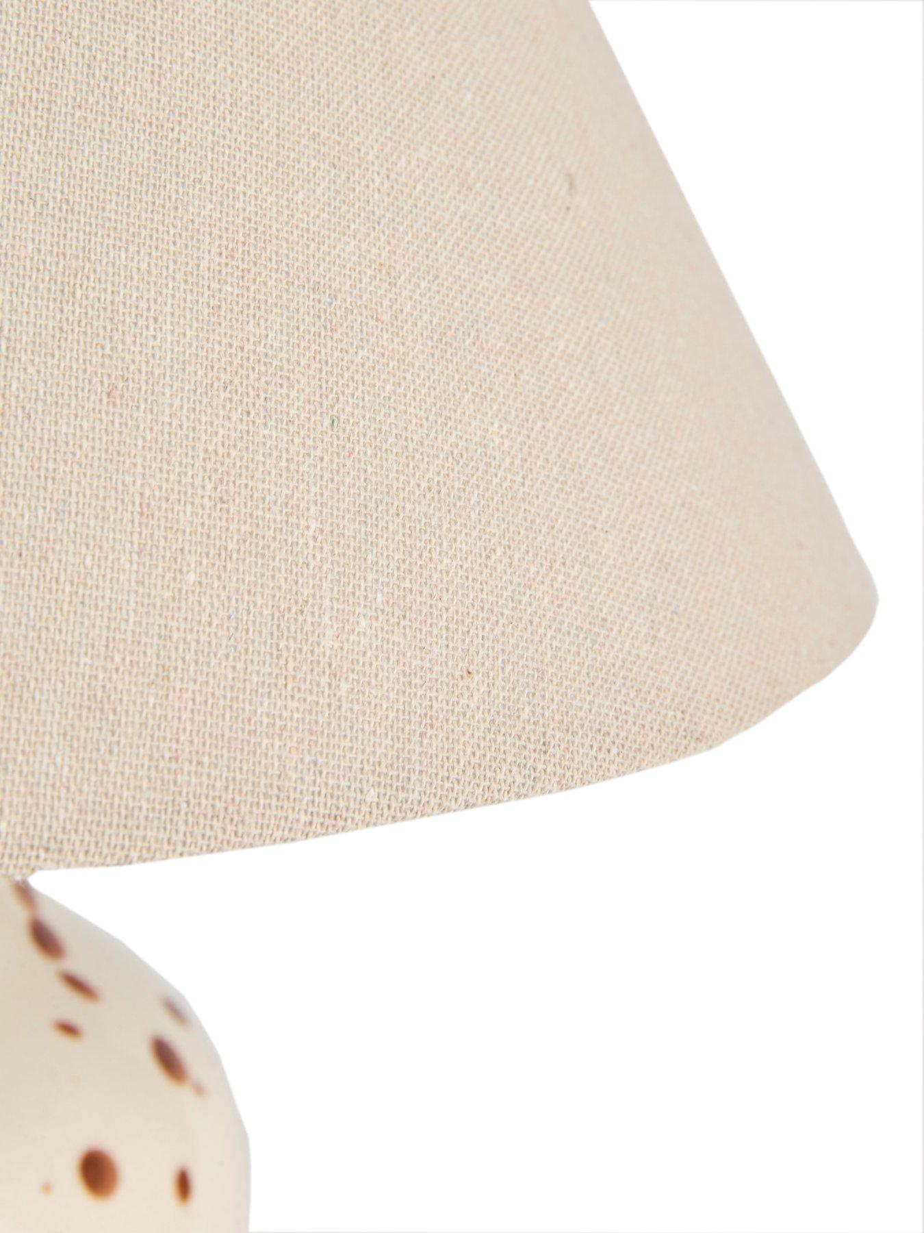 Image 4 of 5 of Very Home Speckled Ceramic Table Lamp