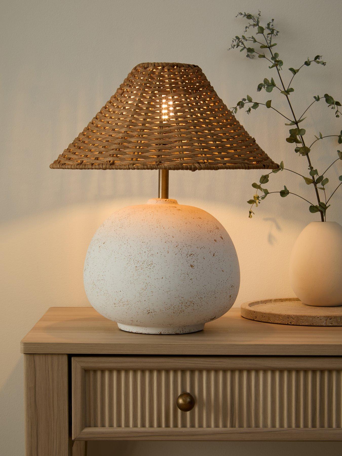 undefined MK Small Rattan Table Lamp