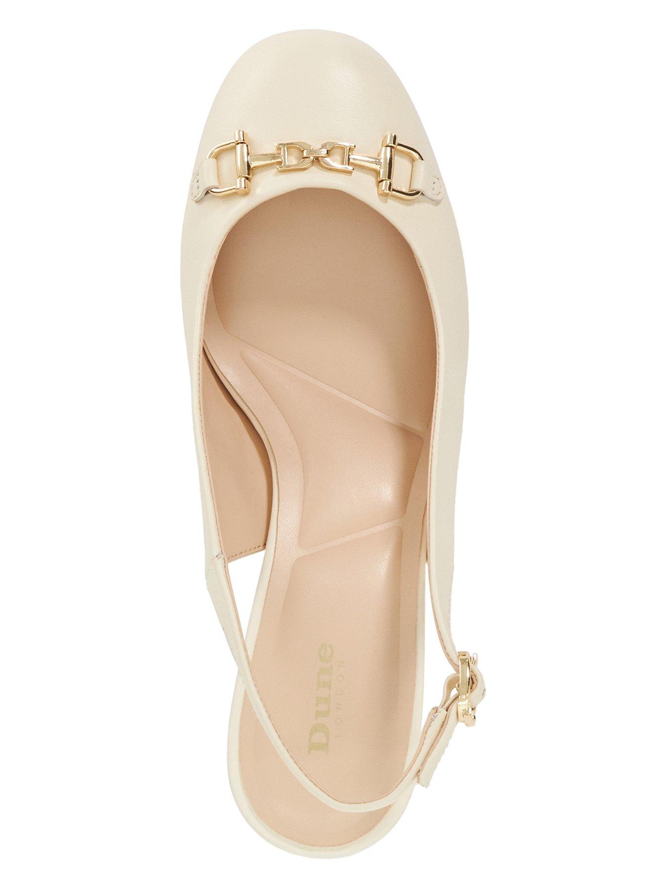  image of dune-london-dreaming-croc-slingback-ecru