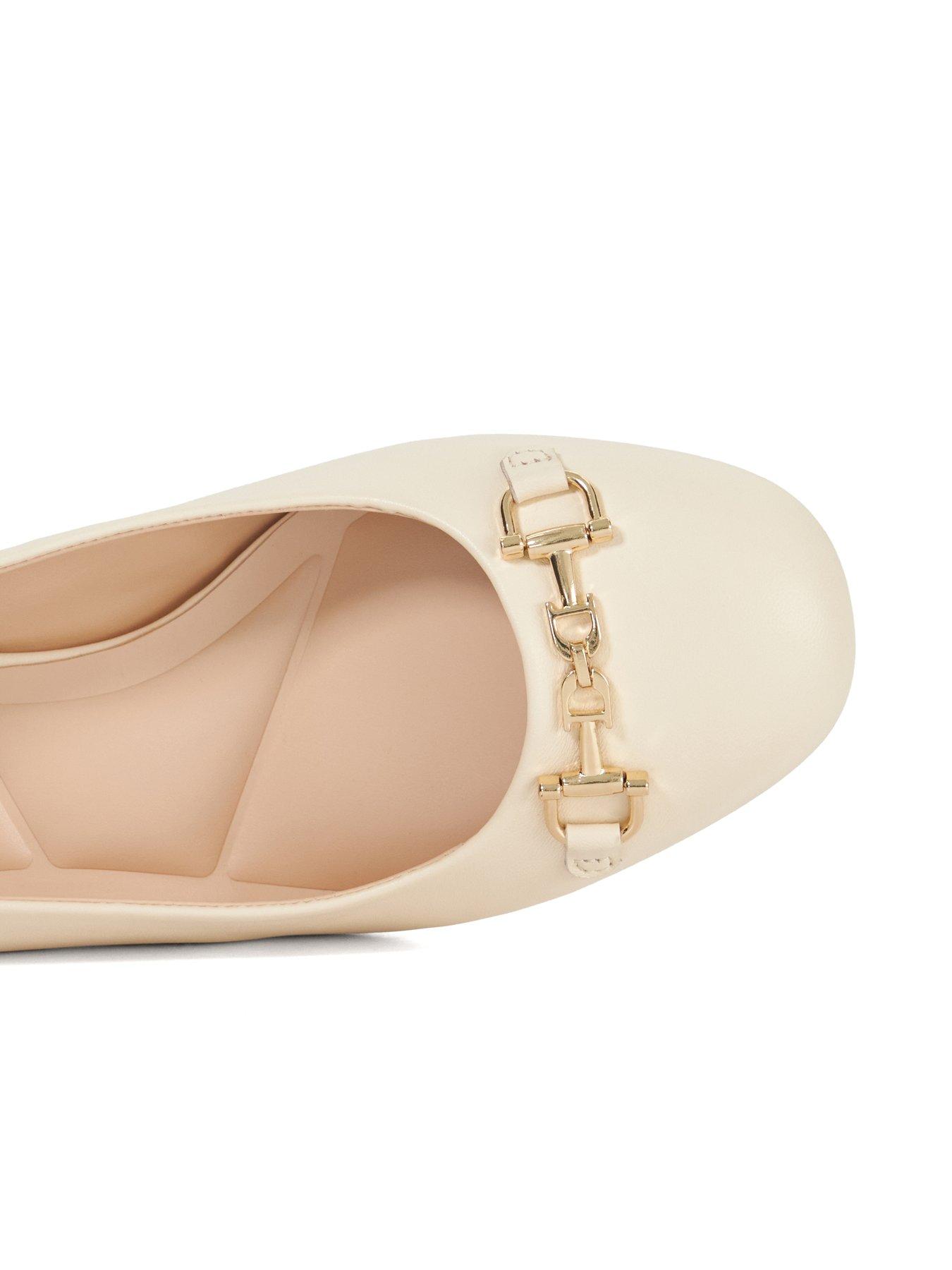  image of dune-london-dreaming-croc-slingback-ecru
