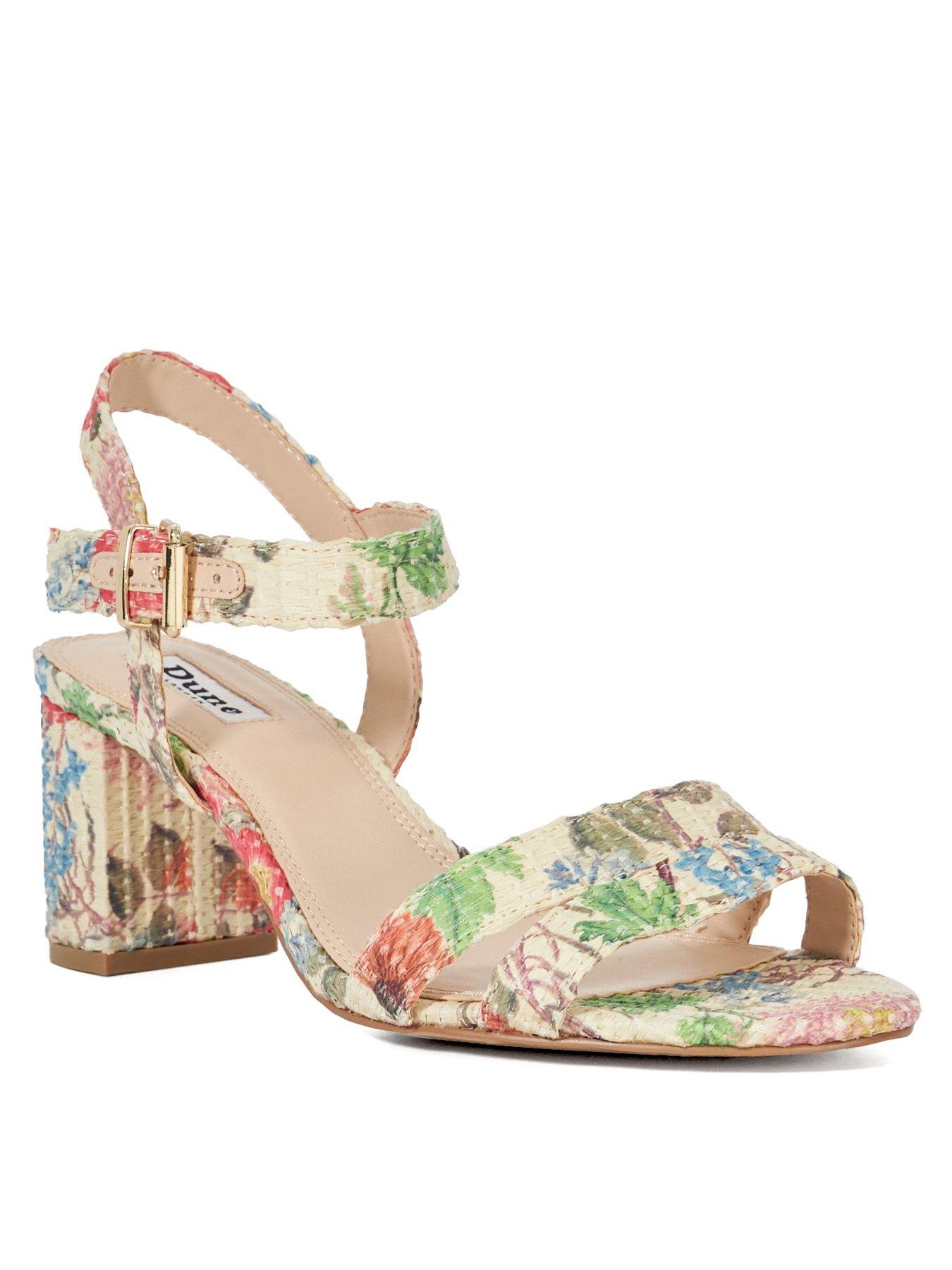  image of dune-london-wide-fit-merisa-block-heel-sandals-multi