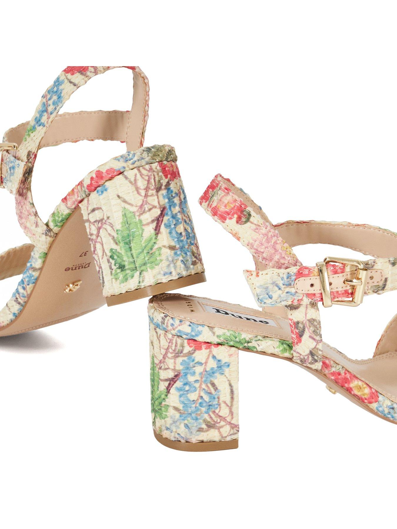  image of dune-london-wide-fit-merisa-block-heel-sandals-multi
