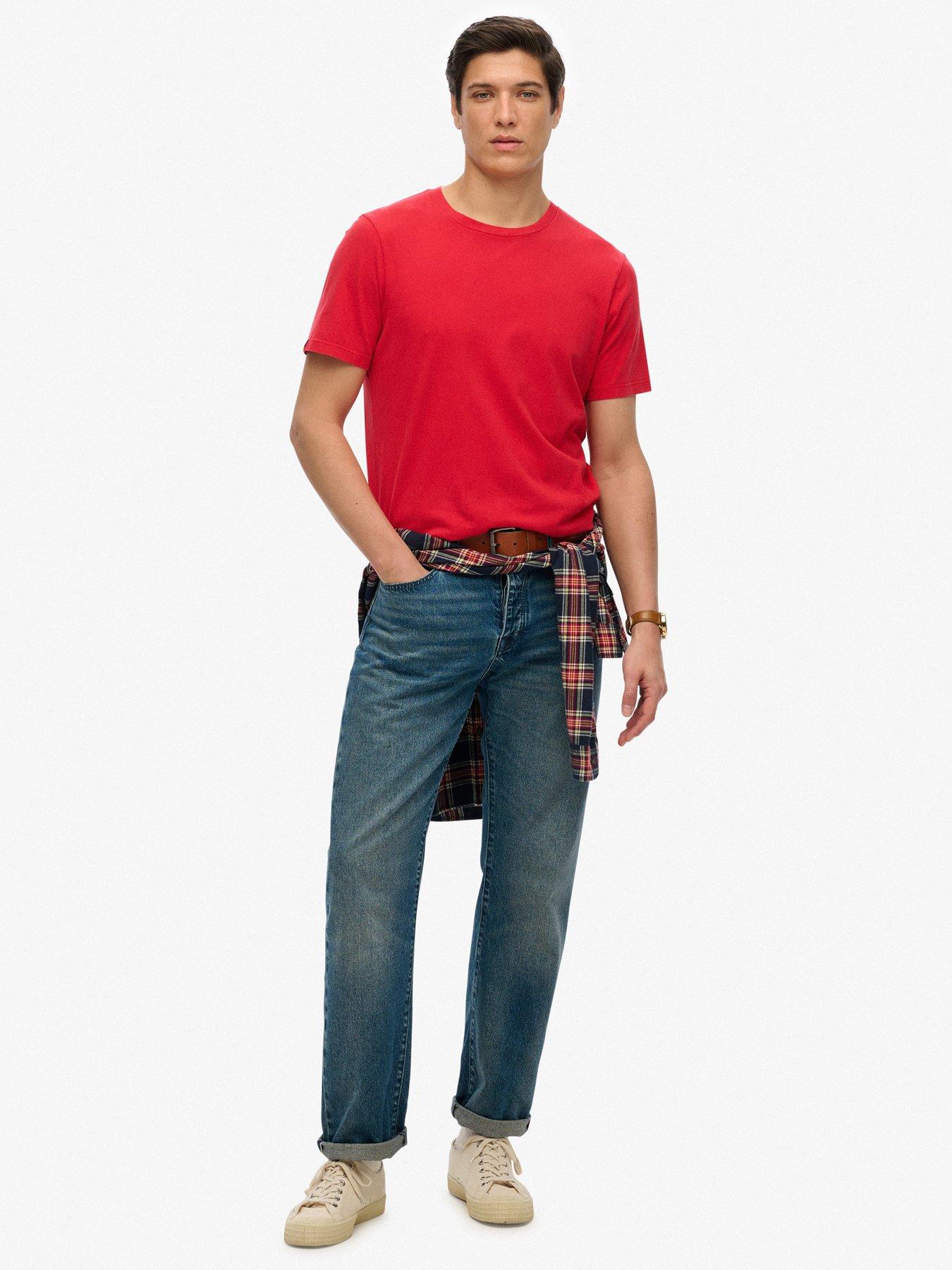  image of superdry-classic-essential-t-shirt--red