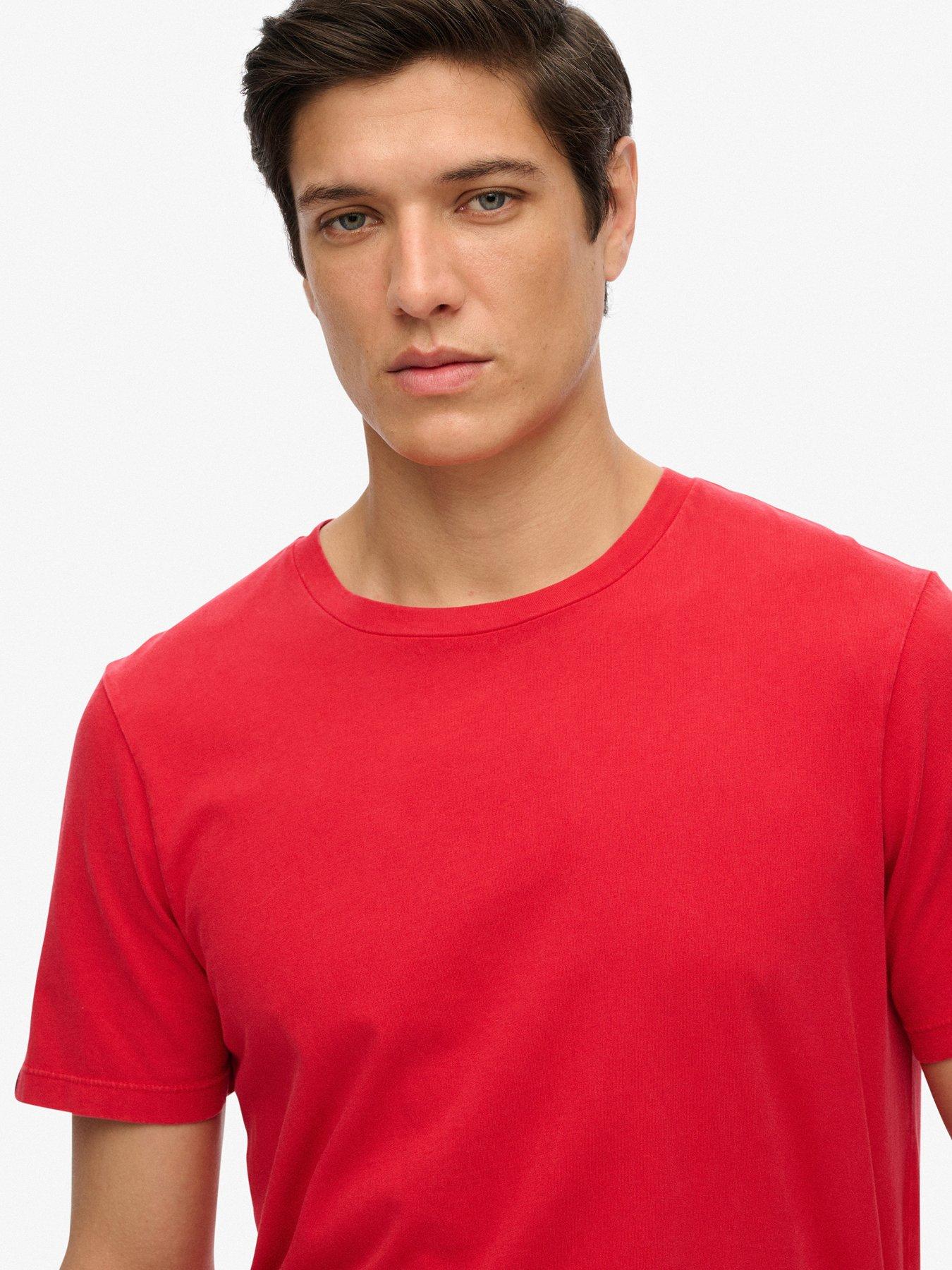  image of superdry-classic-essential-t-shirt--red