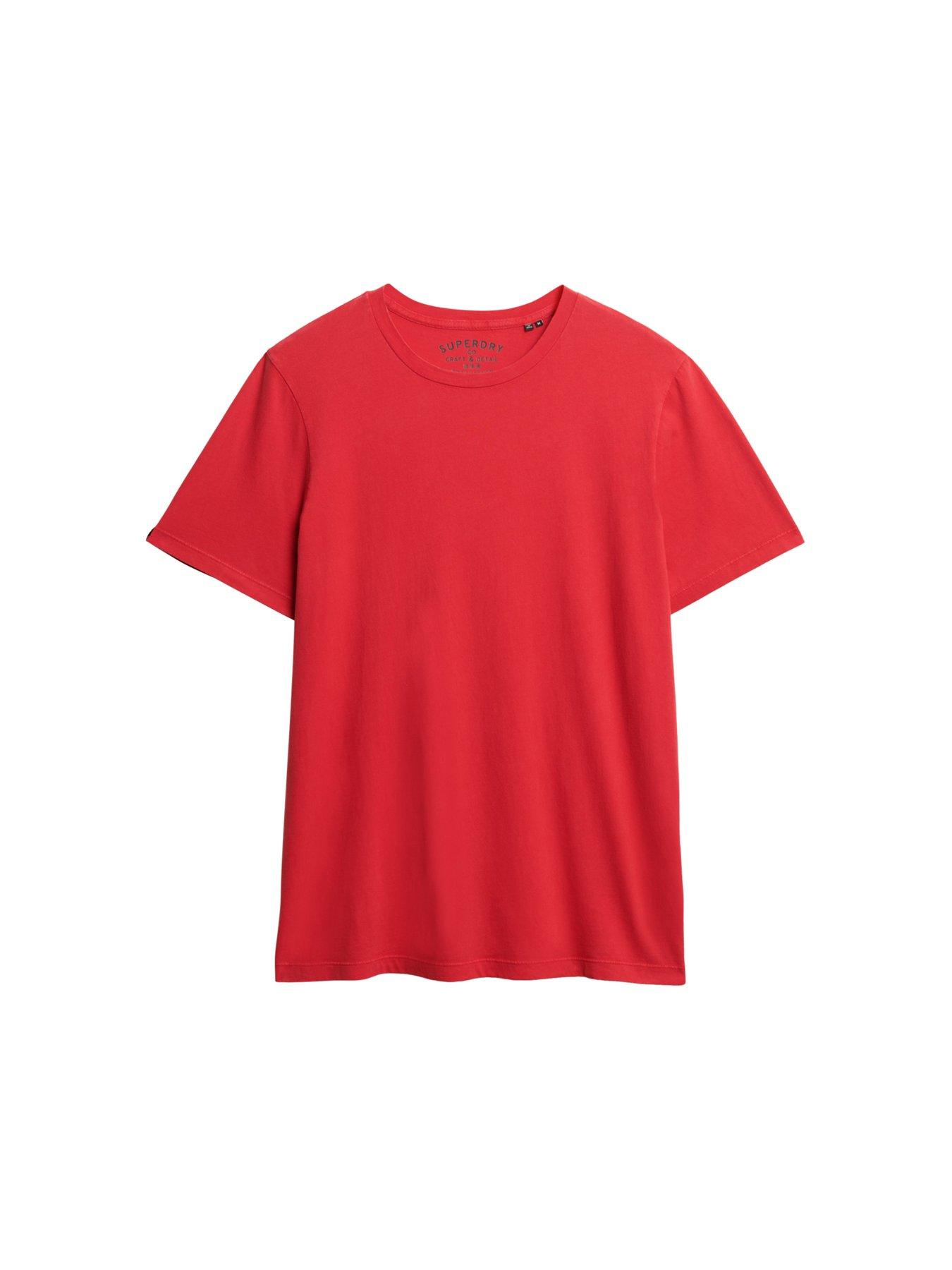  image of superdry-classic-essential-t-shirt--red