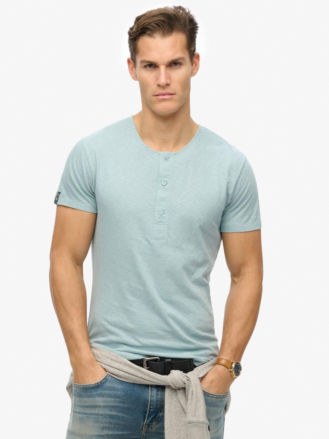 superdry-merchant-short-sleeve-grandad-jersey-t-shirt-blue
