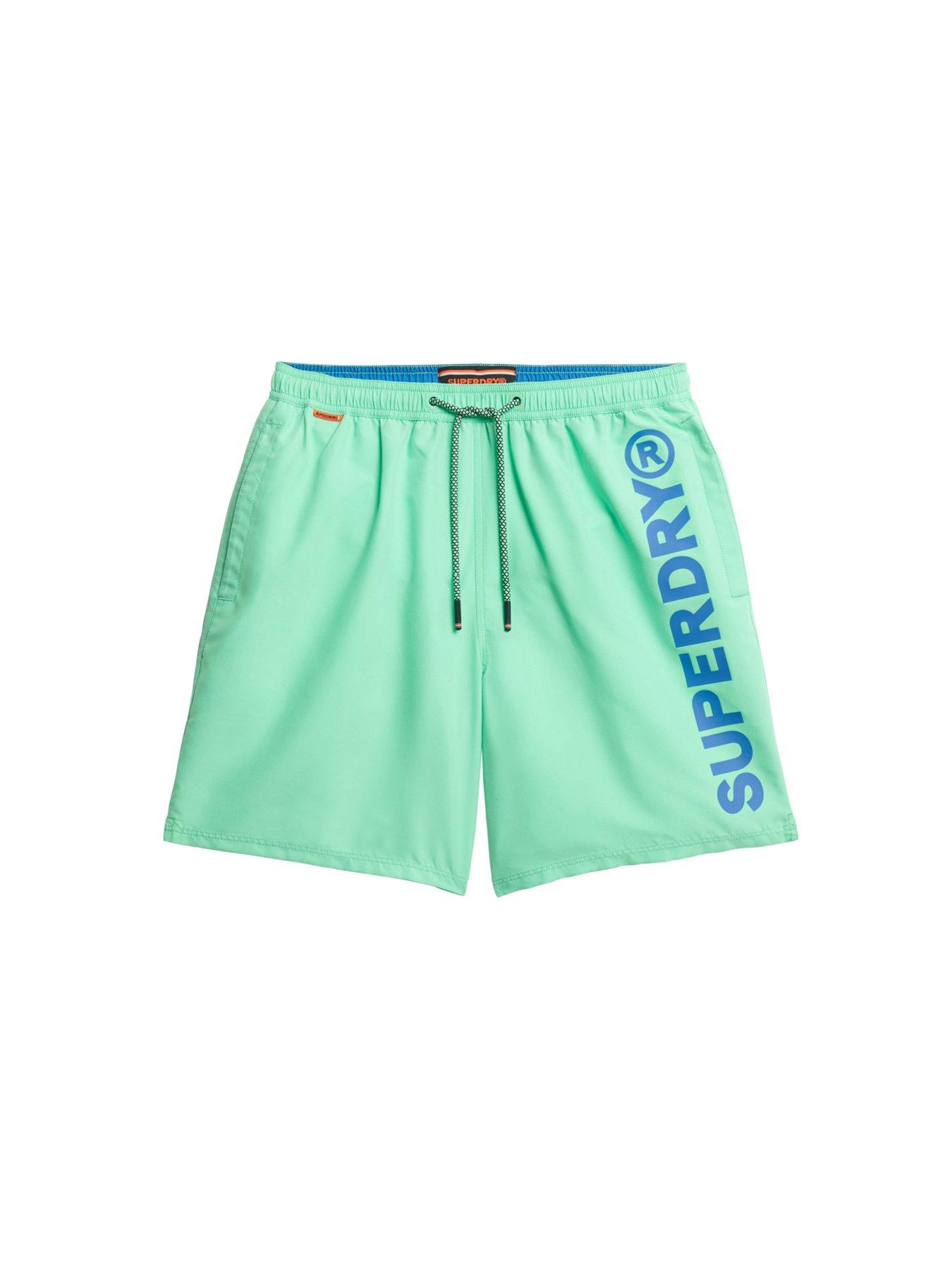  image of superdry-sport-graphic-17-swim-shorts-green