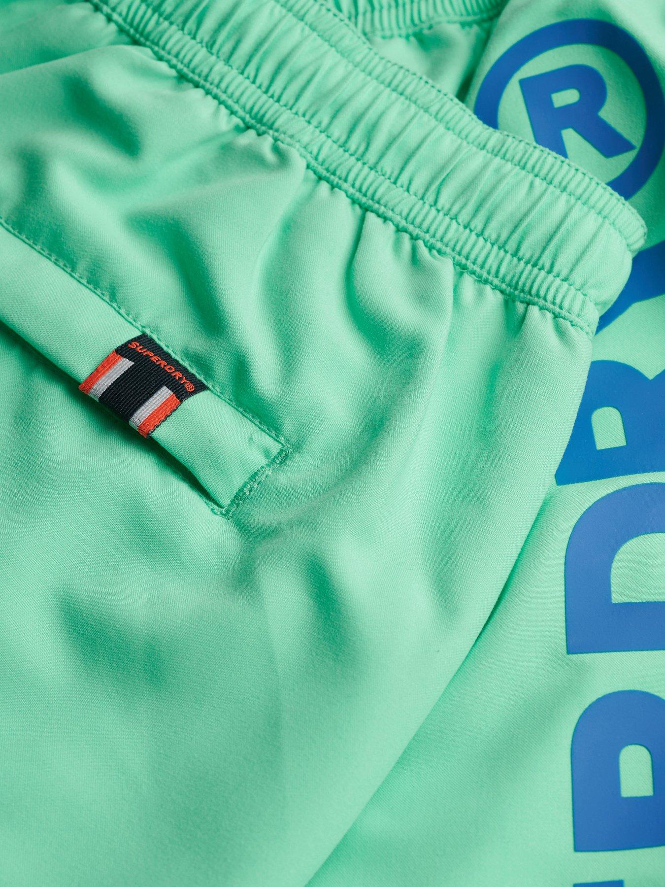  image of superdry-sport-graphic-17-swim-shorts-green