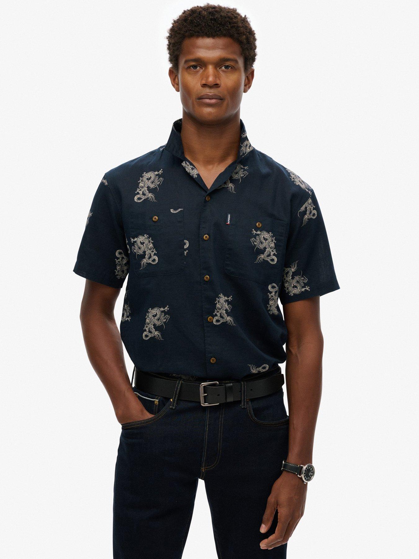 Superdry Shorts Sleeve Beach Shirt - Multi