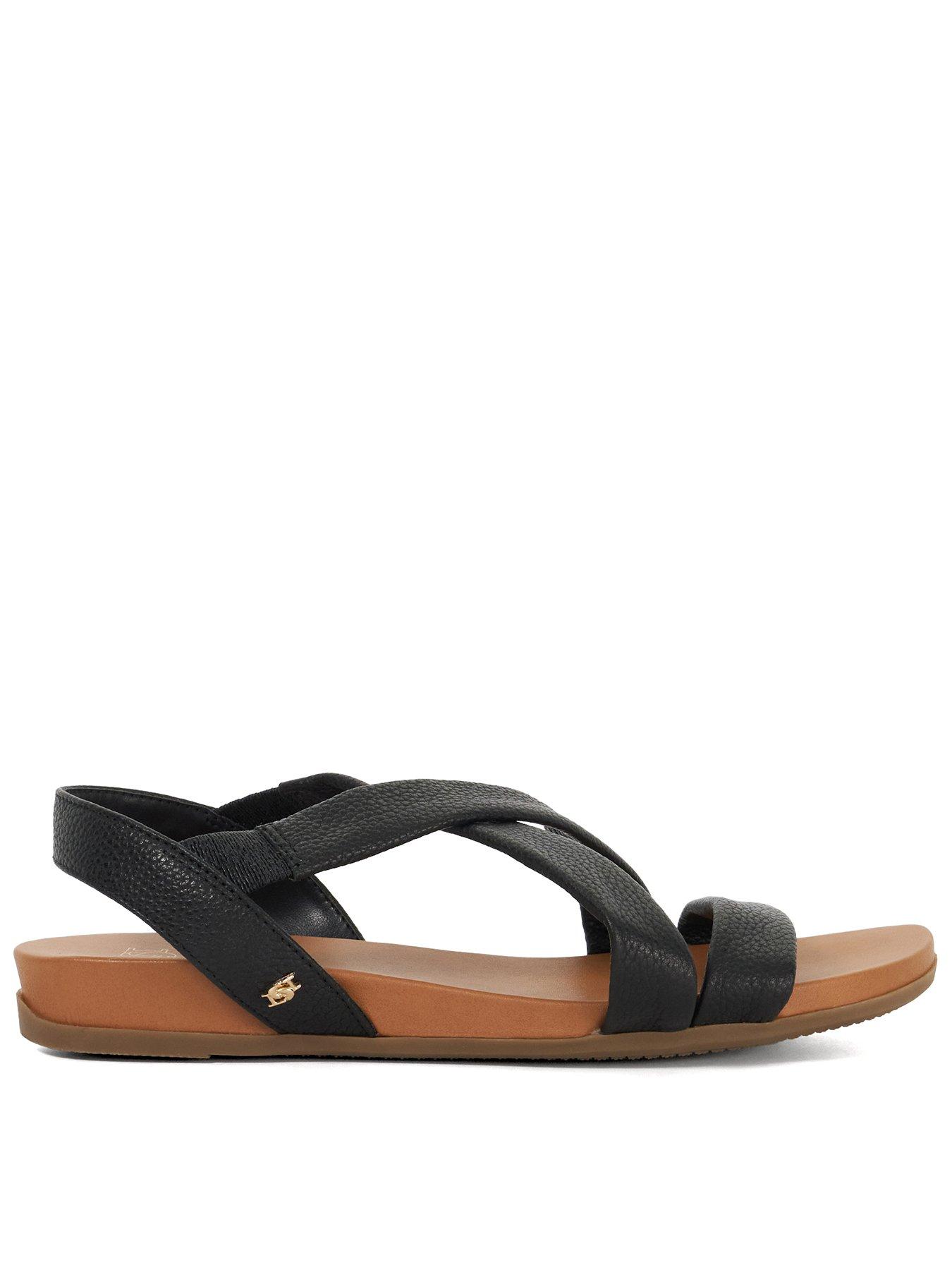 dune-london-landies-leather-flat-sandals-black