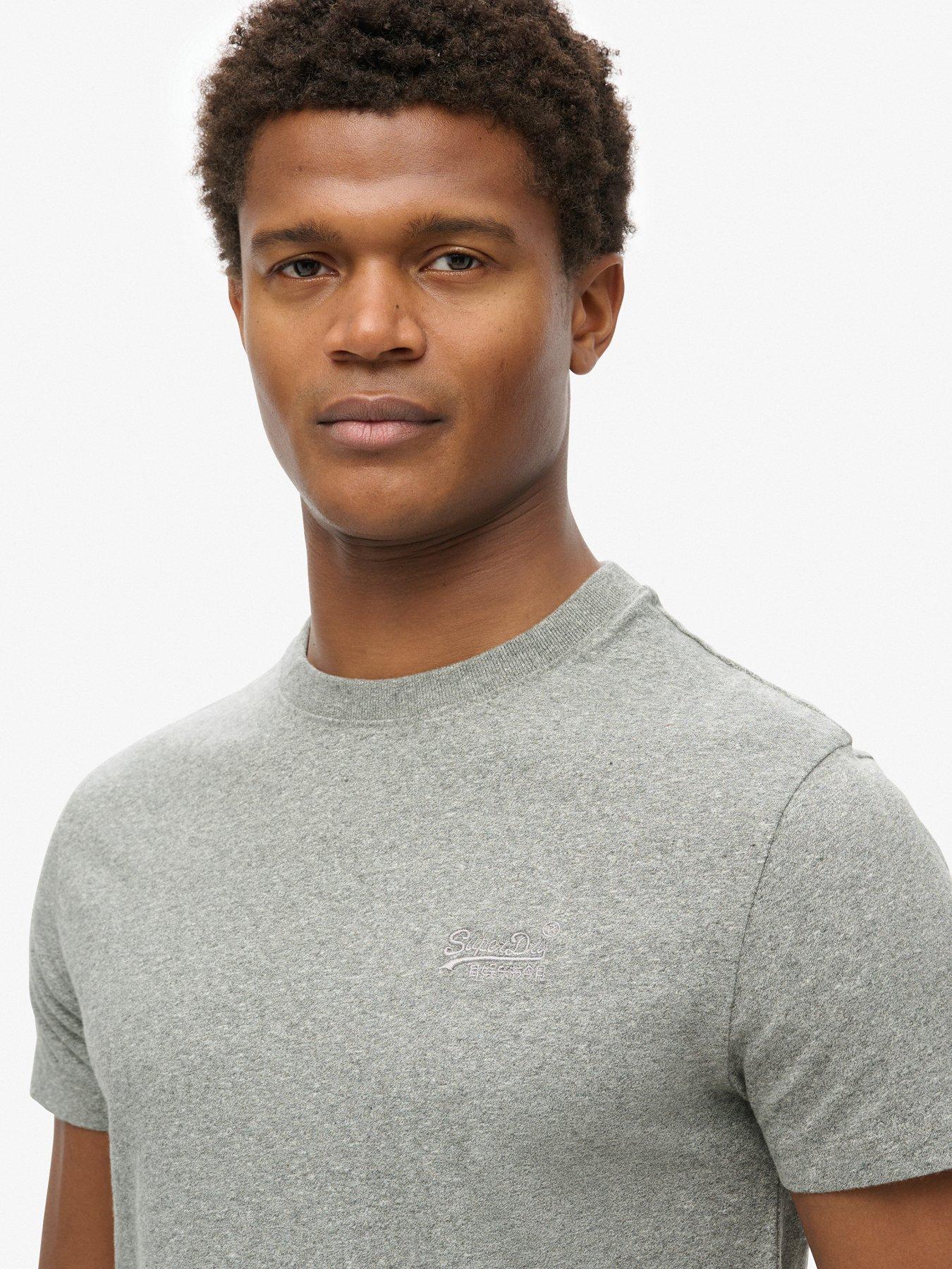  image of superdry-essential-logo-embroidered-t-shirt-grey