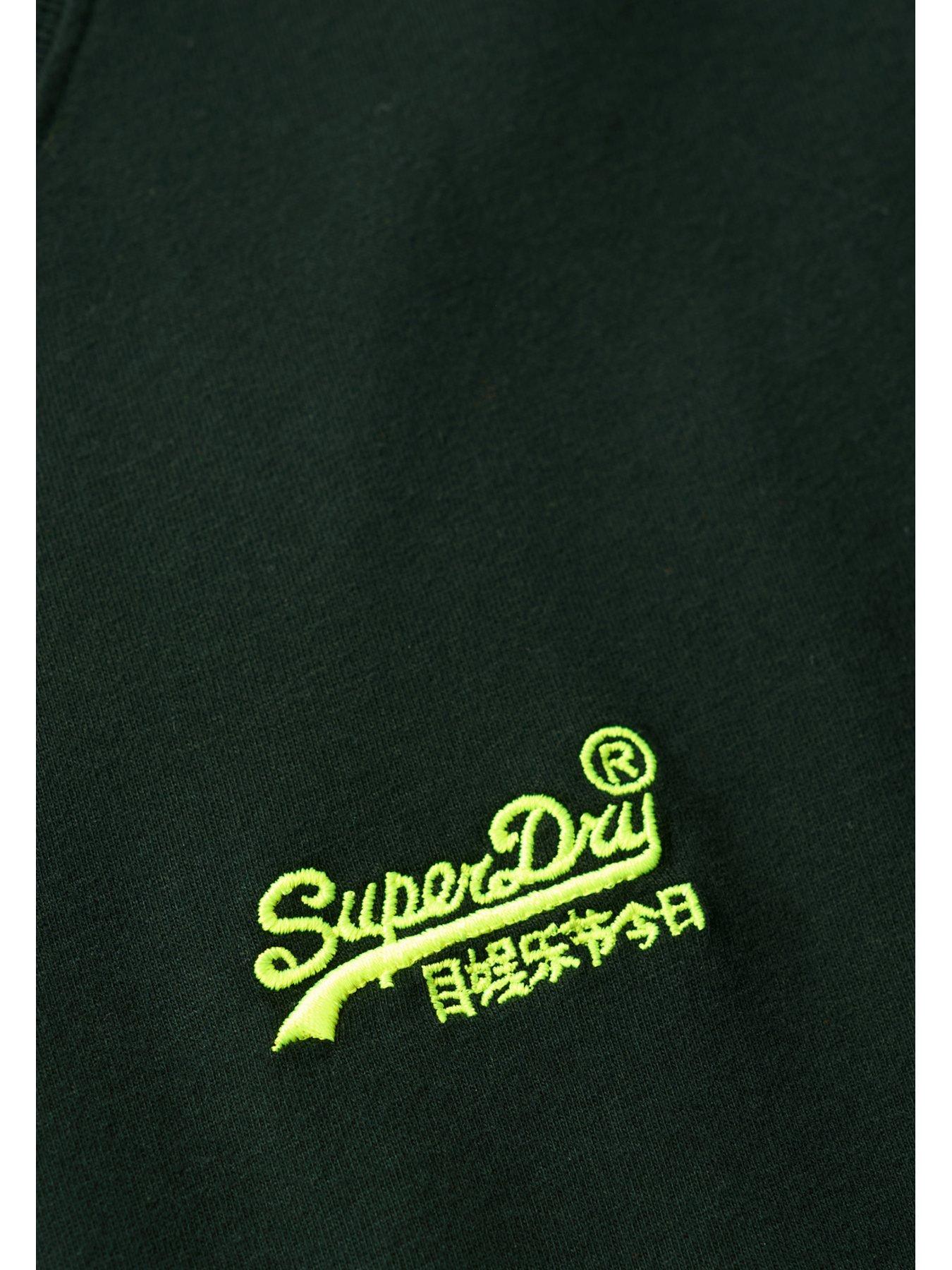  image of superdry-essential-logo-embroidered-t-shirt--dark-green