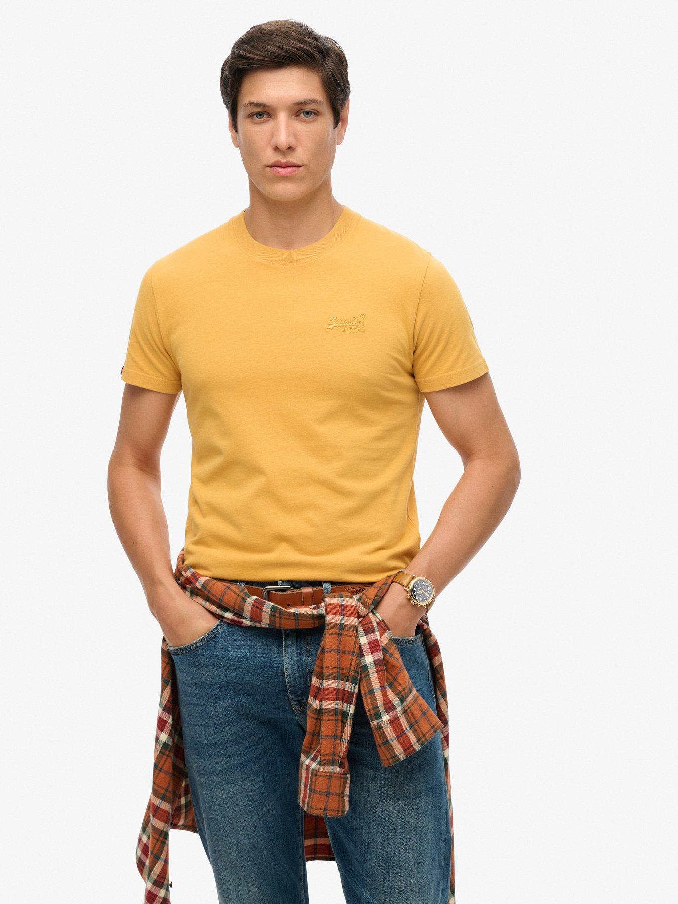 Superdry Essential Logo Embroidered T-Shirt - Gold