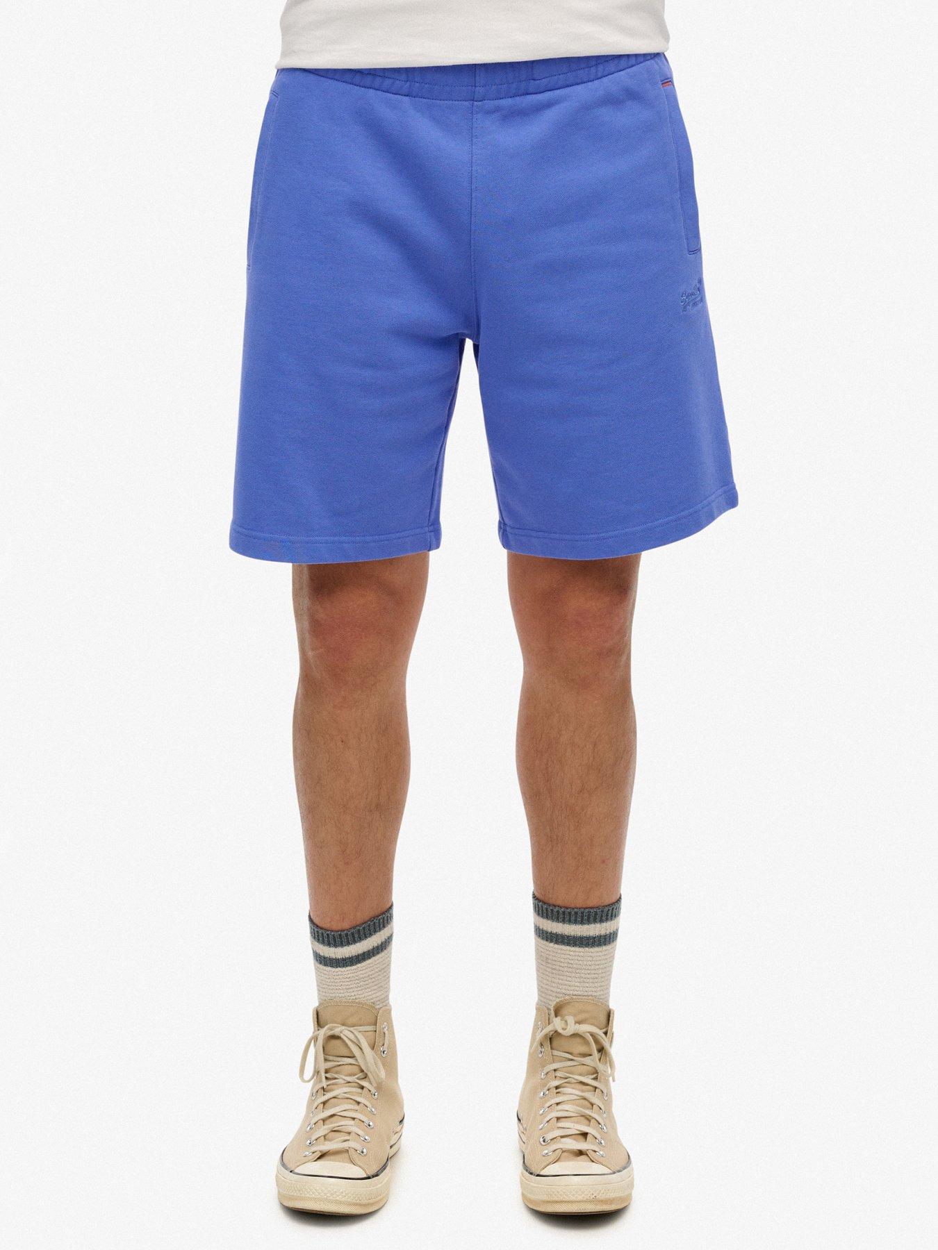 image of superdry-essential-logo-jersey-shorts-blue