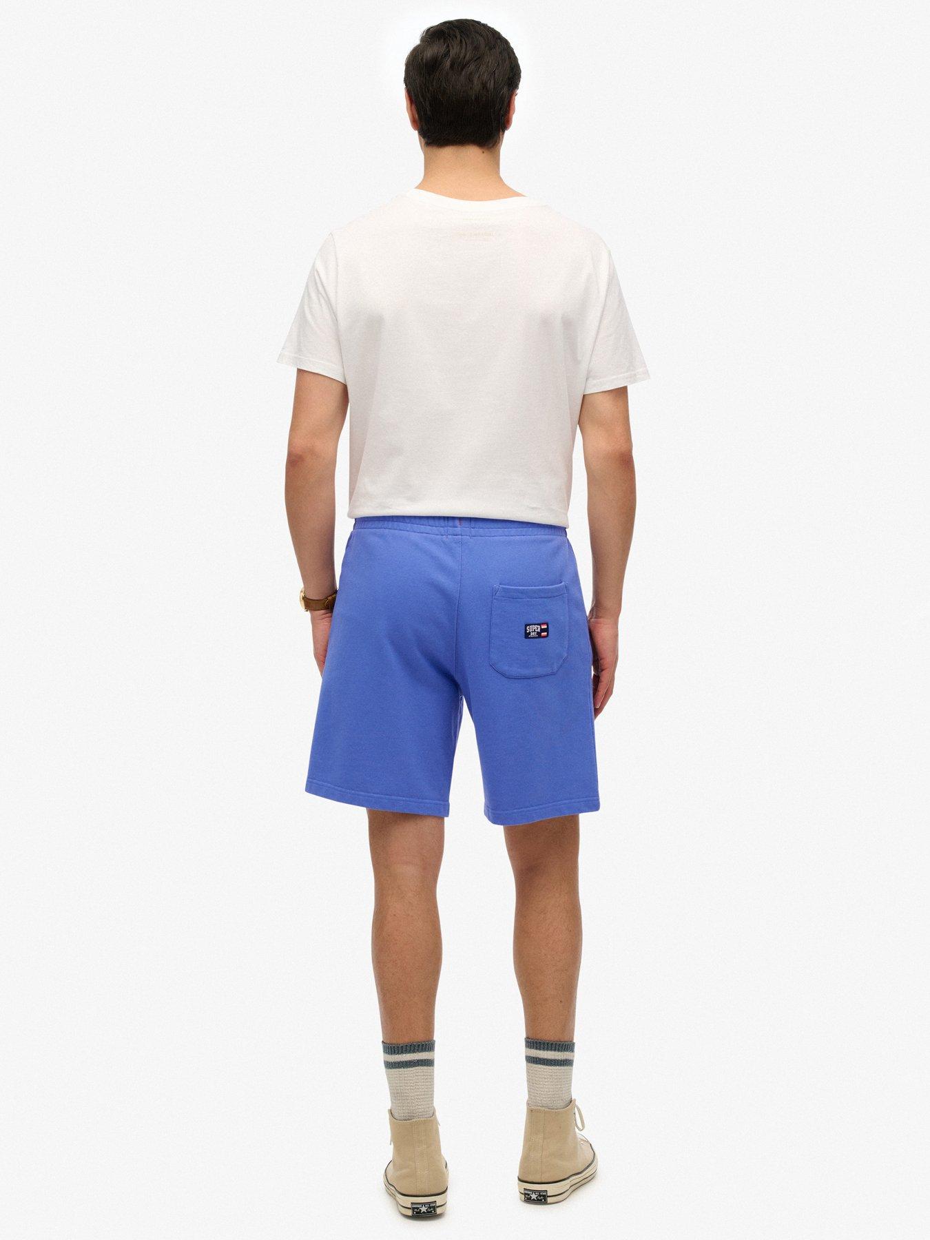  image of superdry-essential-logo-jersey-shorts-blue