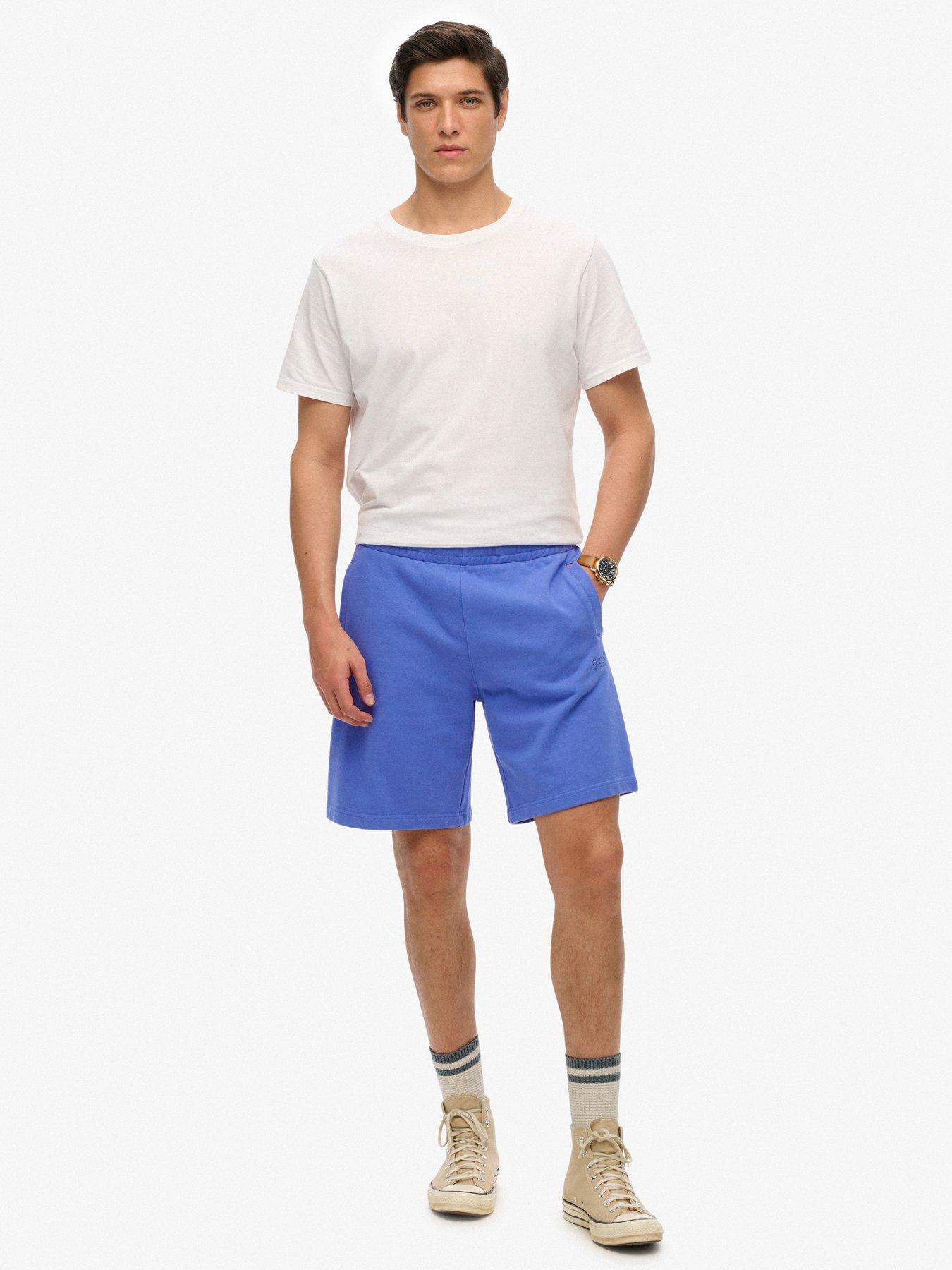  image of superdry-essential-logo-jersey-shorts-blue