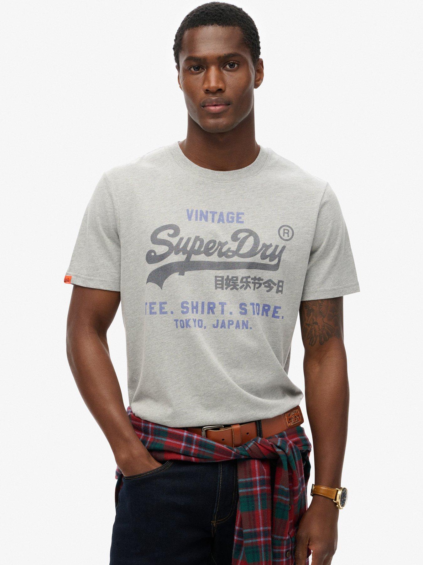 Superdry VL Heritage Relaxed T-Shirt - Grey