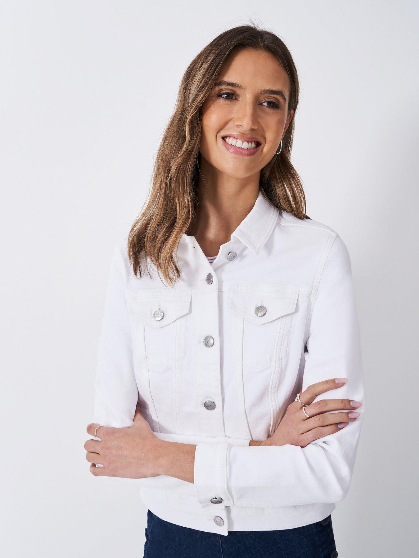 undefined Denim Western Jacket - White