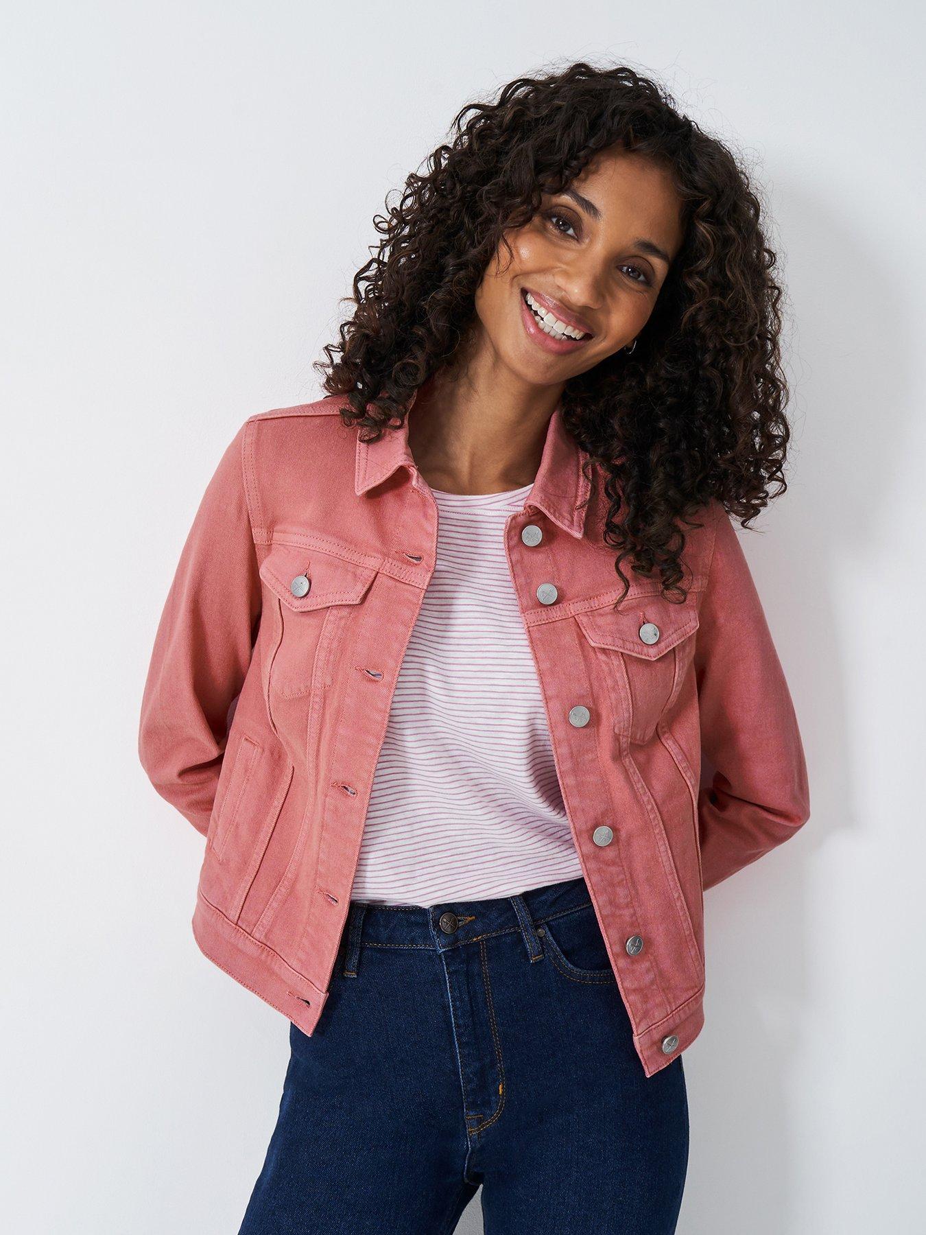undefined Denim Western Jacket - Pink