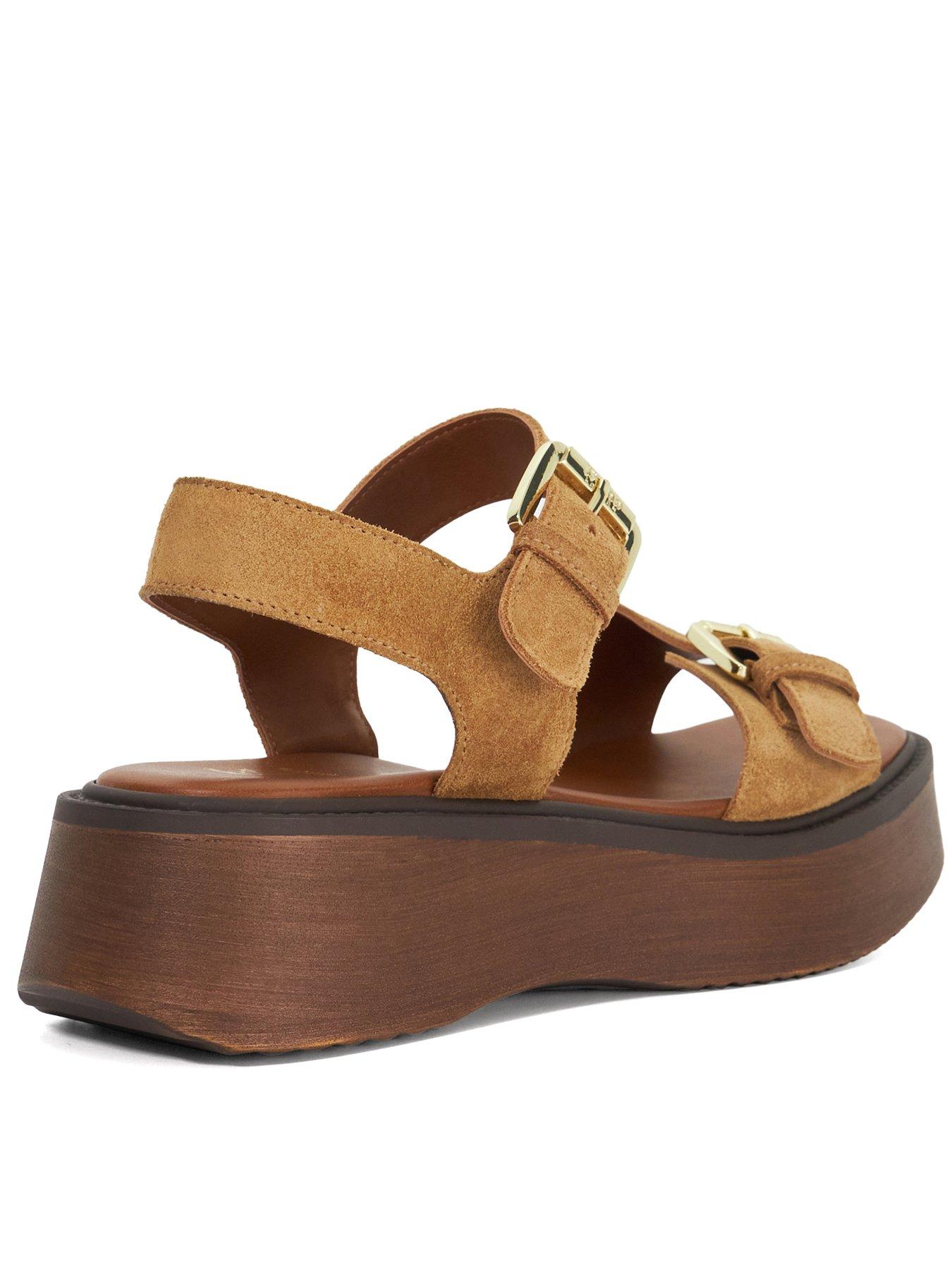  image of dune-london-luno-casual-flatform-sandals-sand