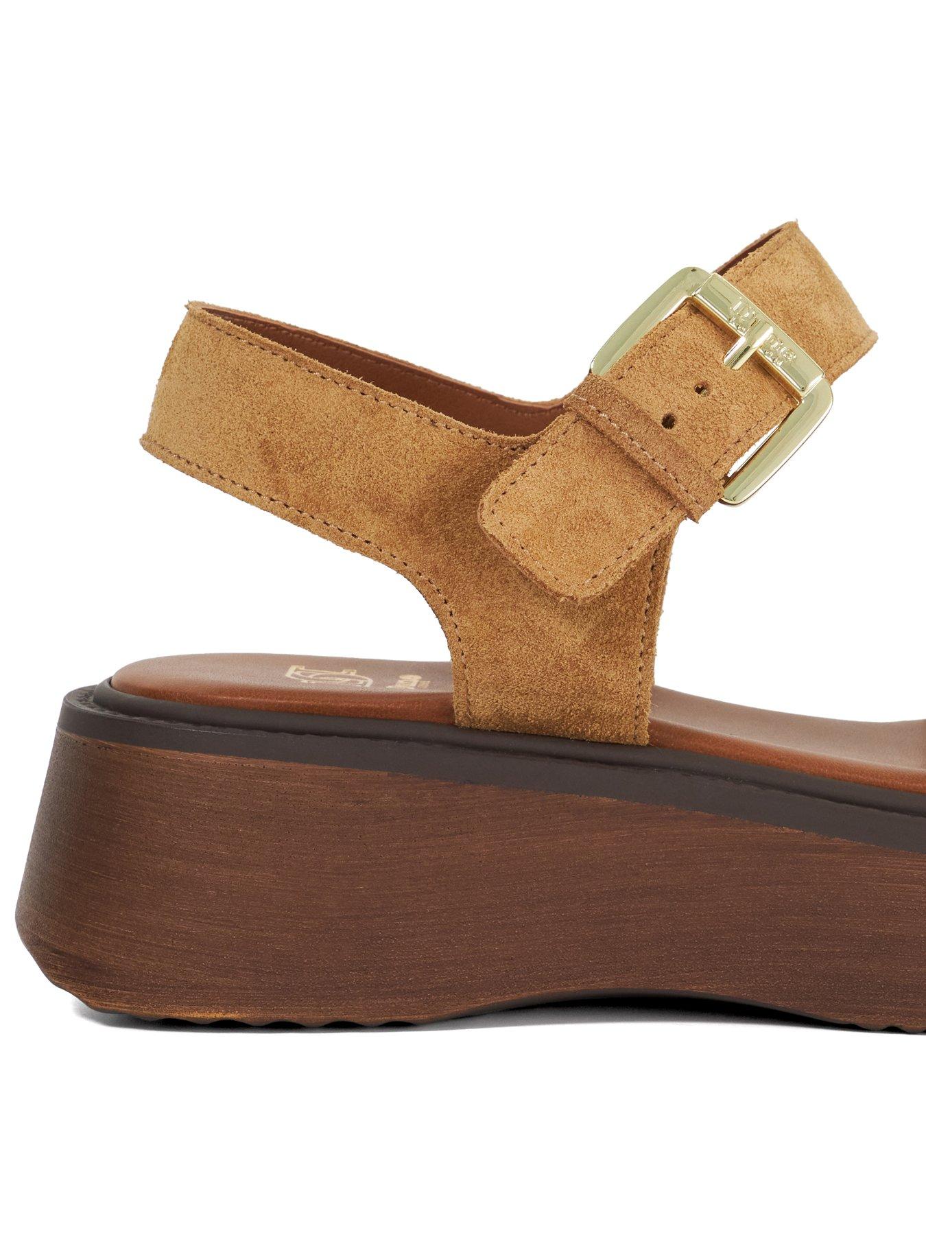  image of dune-london-luno-casual-flatform-sandals-sand