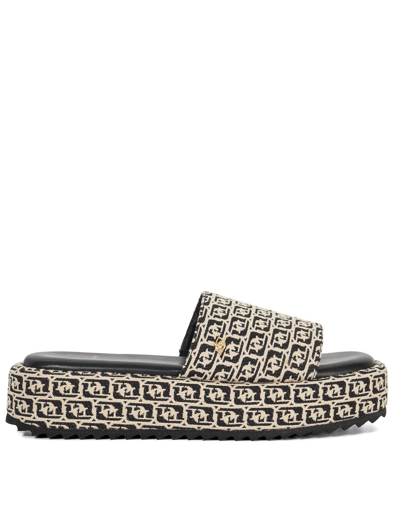 dune-london-lanie-flarform-sliders-black-amp-white