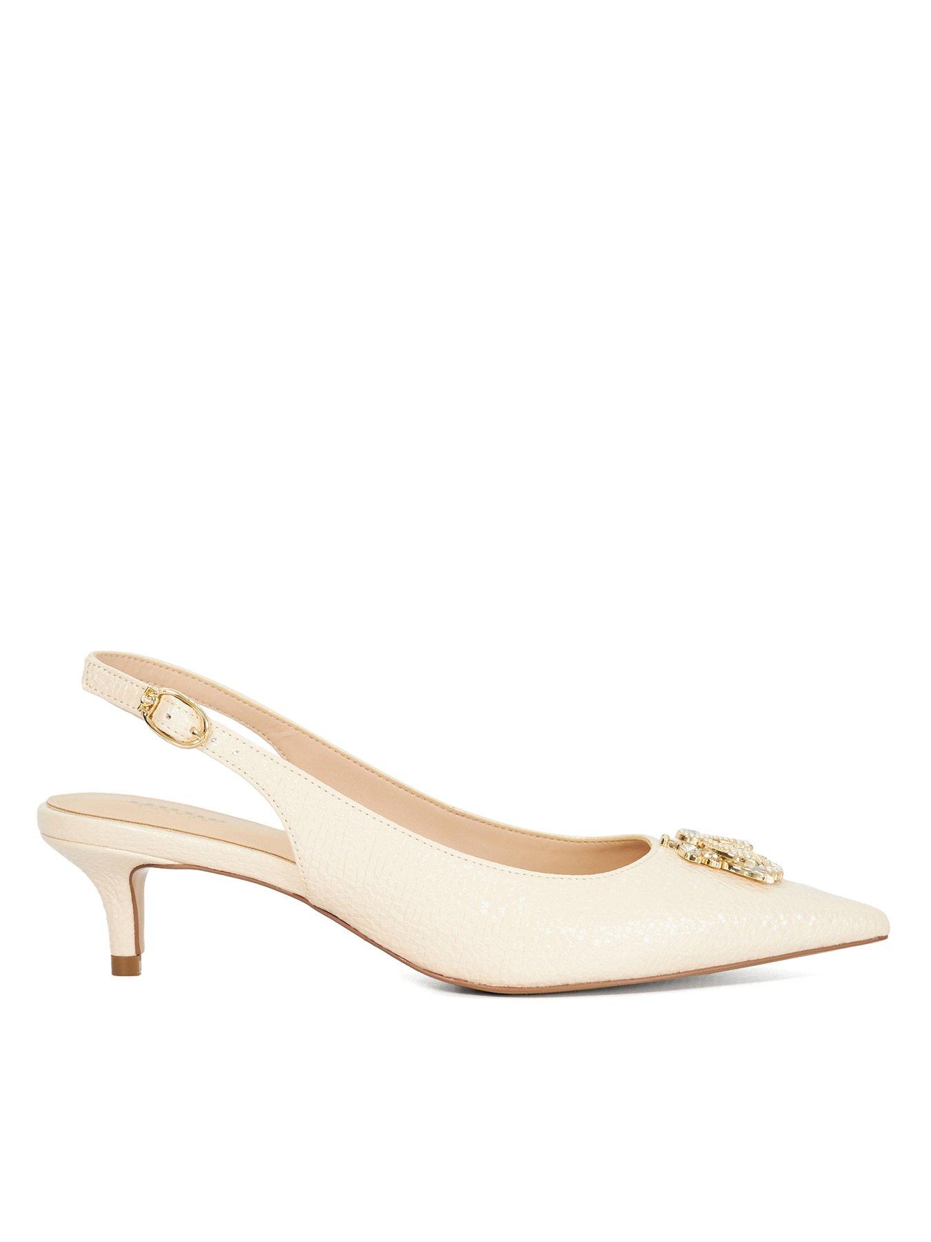 undefined Context Slingback Bug Detail Shoe - Ecru