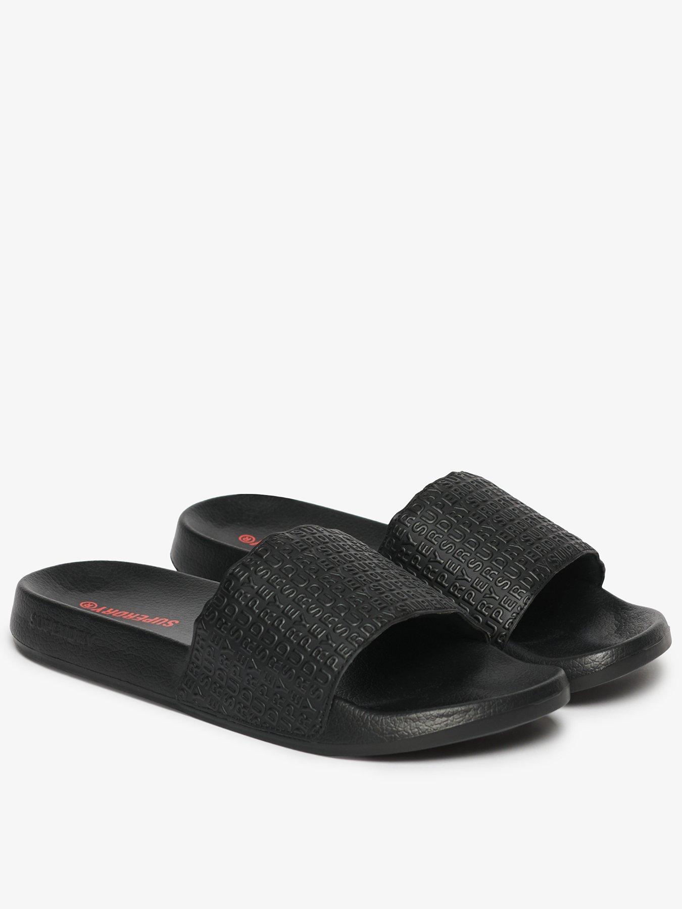 superdry-aop-embossed-pool-slide--black