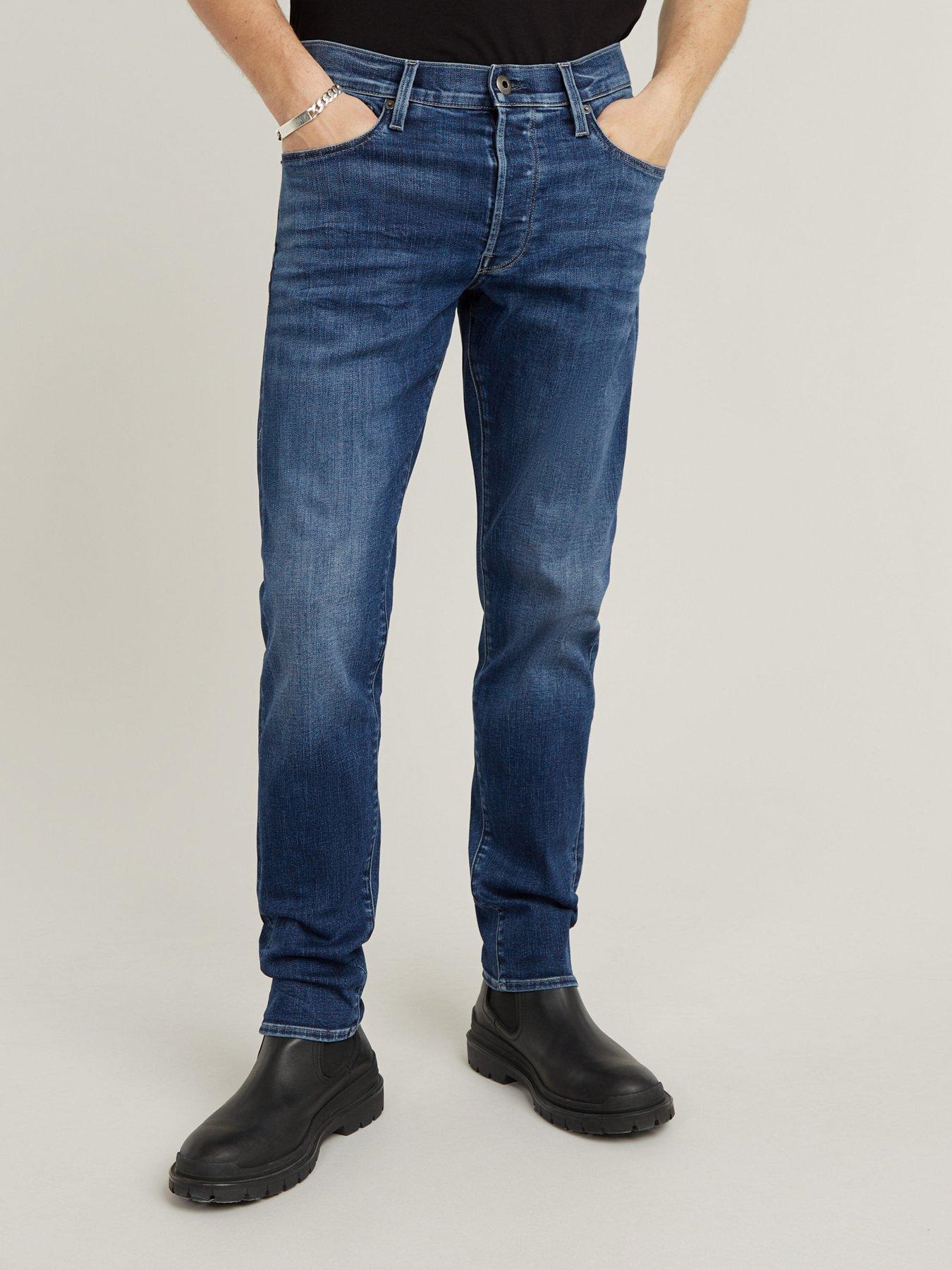 g-star-raw-g-star-3301-slim-tapered-mid-wash-jeans-blue