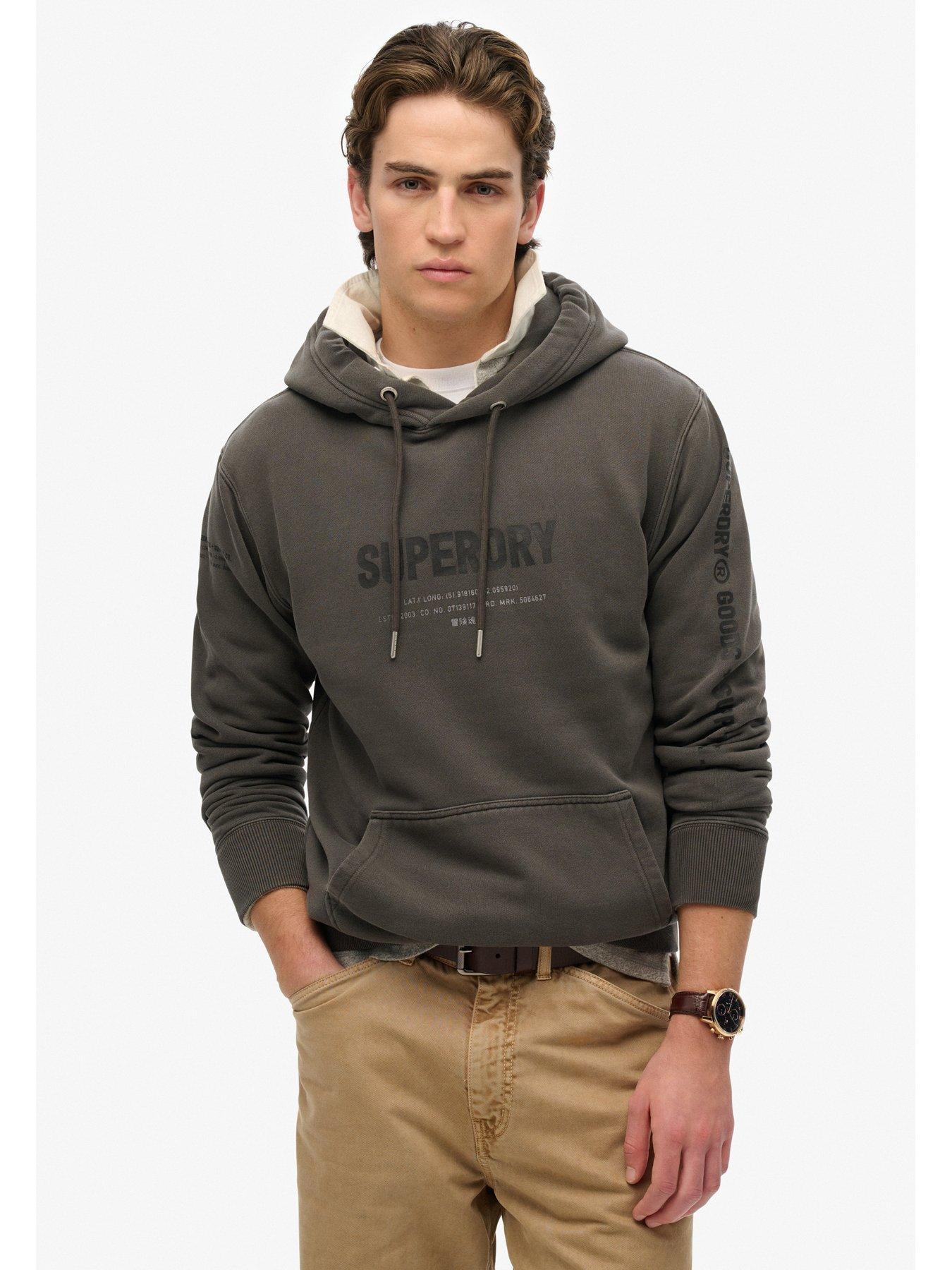Image 1 of 6 of Superdry Utility Sport Hoodie - Black
