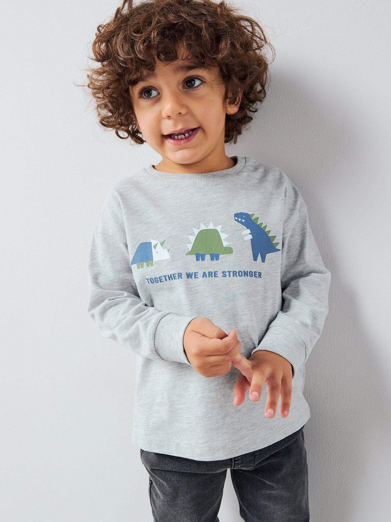 the-very-collection-boys-long-sleeve-geo-dinosaur-t-shirt-grey-marl