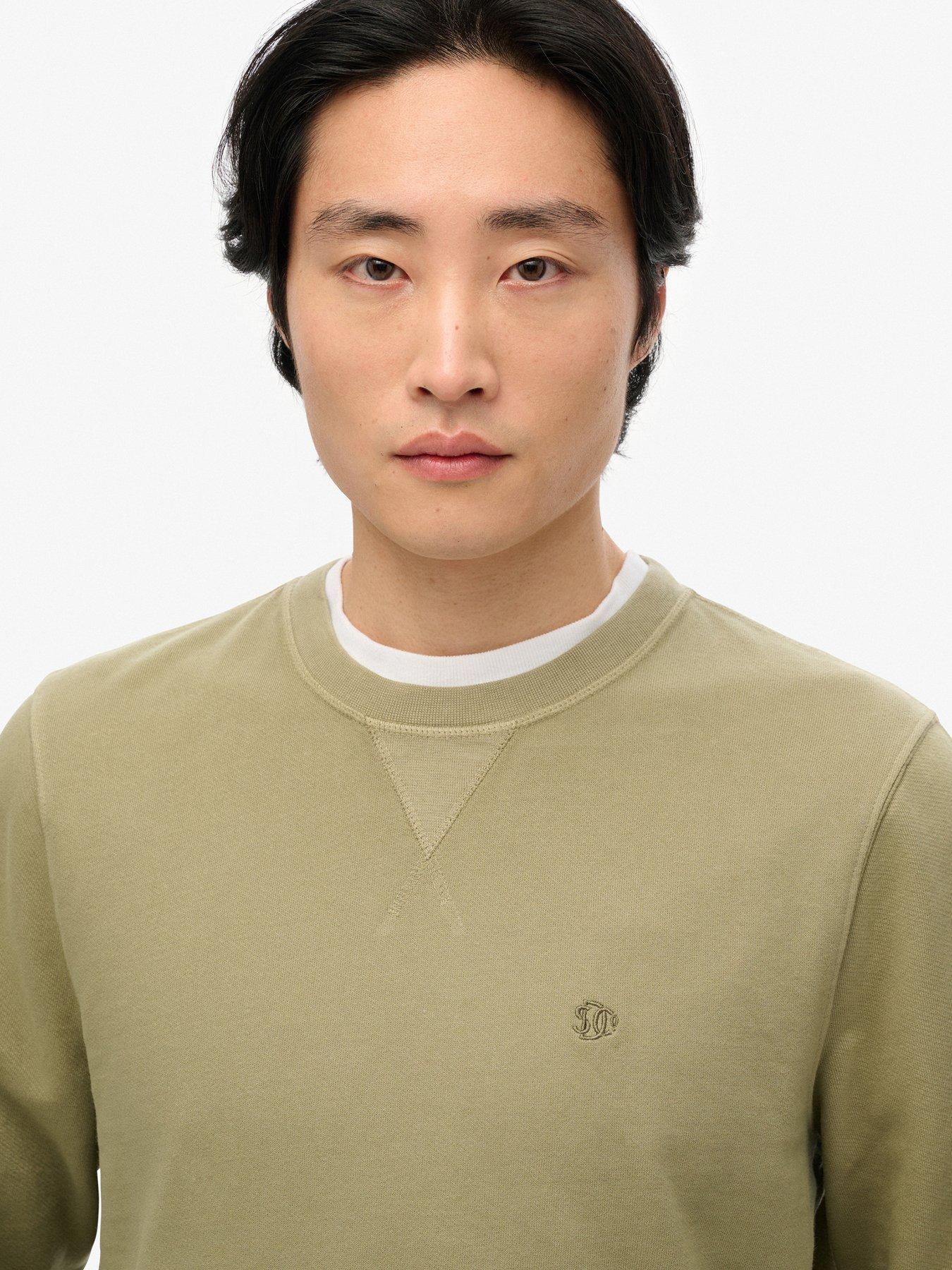  image of superdry-classic-essential-crew-sweat-green