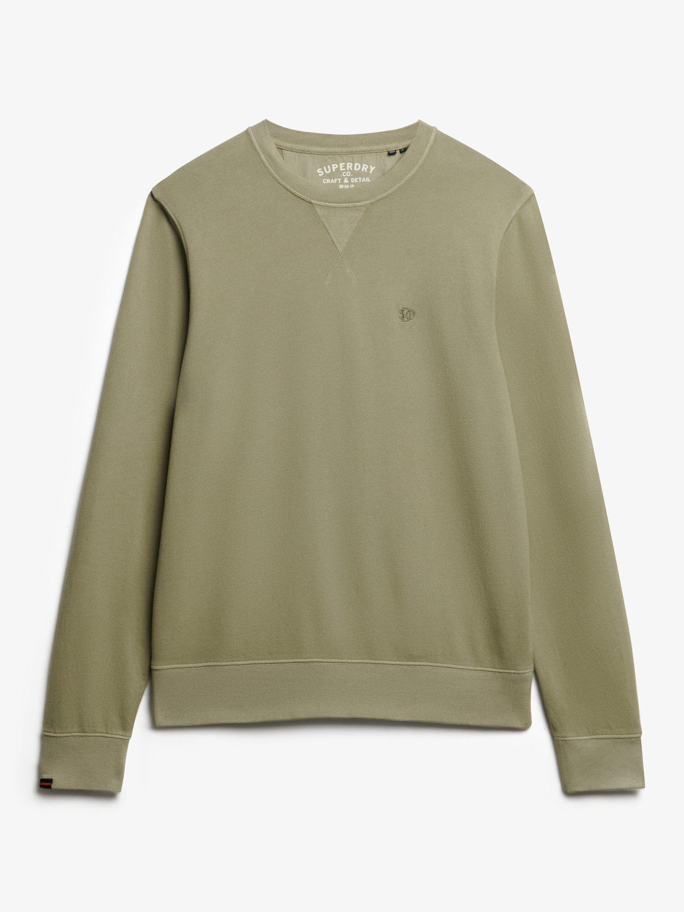  image of superdry-classic-essential-crew-sweat-green