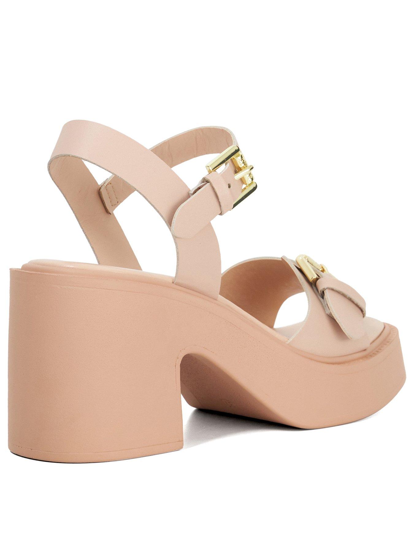  image of dune-london-jupiter-leather-sandals-blush