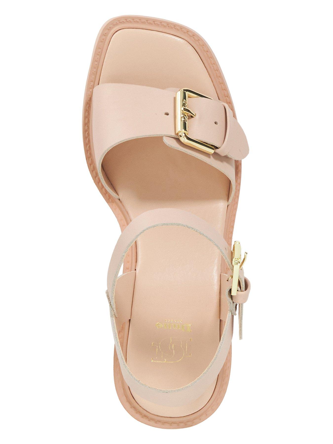  image of dune-london-jupiter-leather-sandals-blush