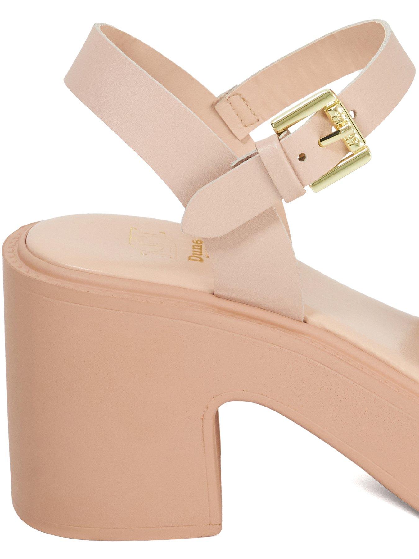  image of dune-london-jupiter-leather-sandals-blush