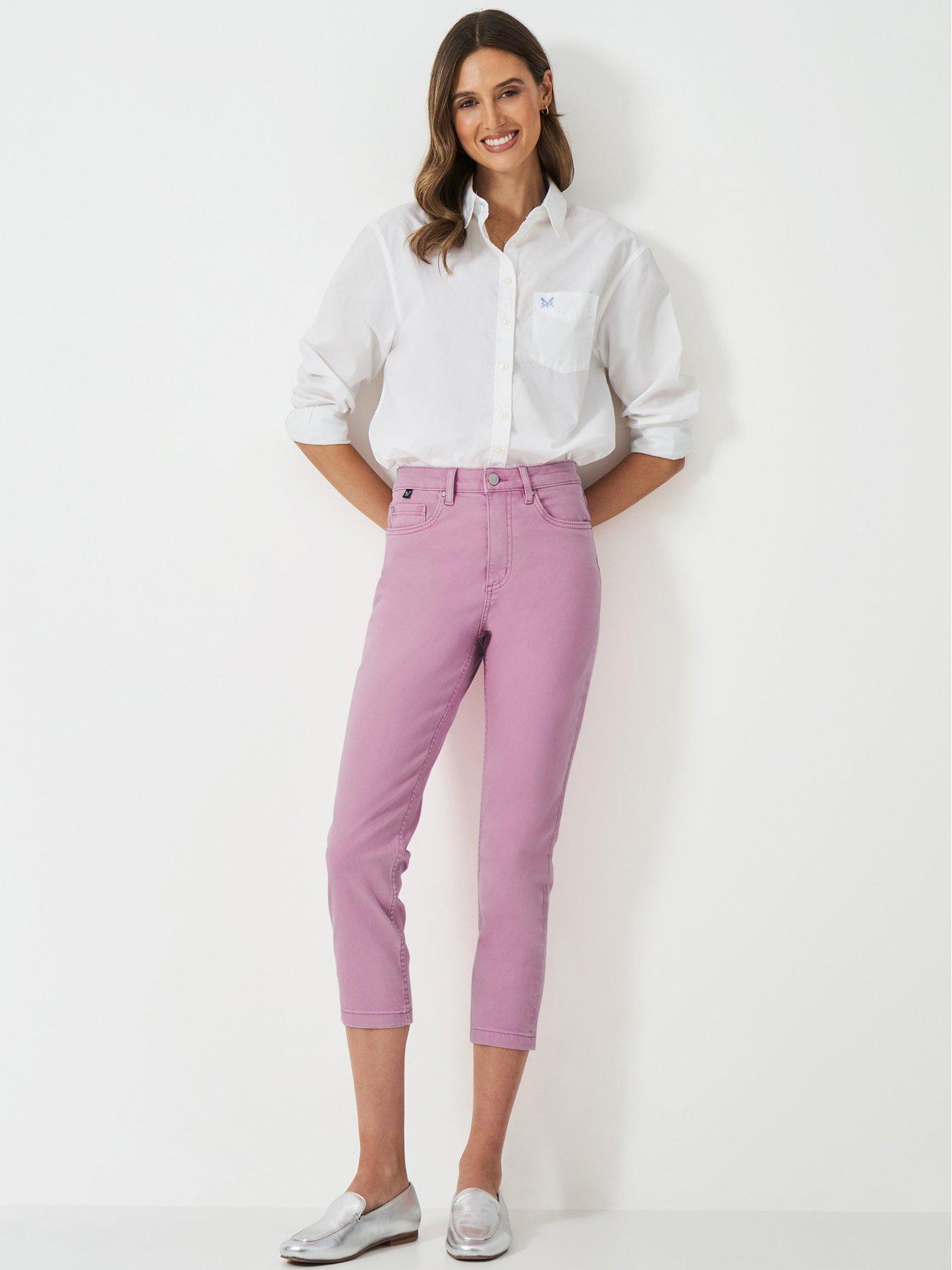 undefined Cropped Jeans - Pink