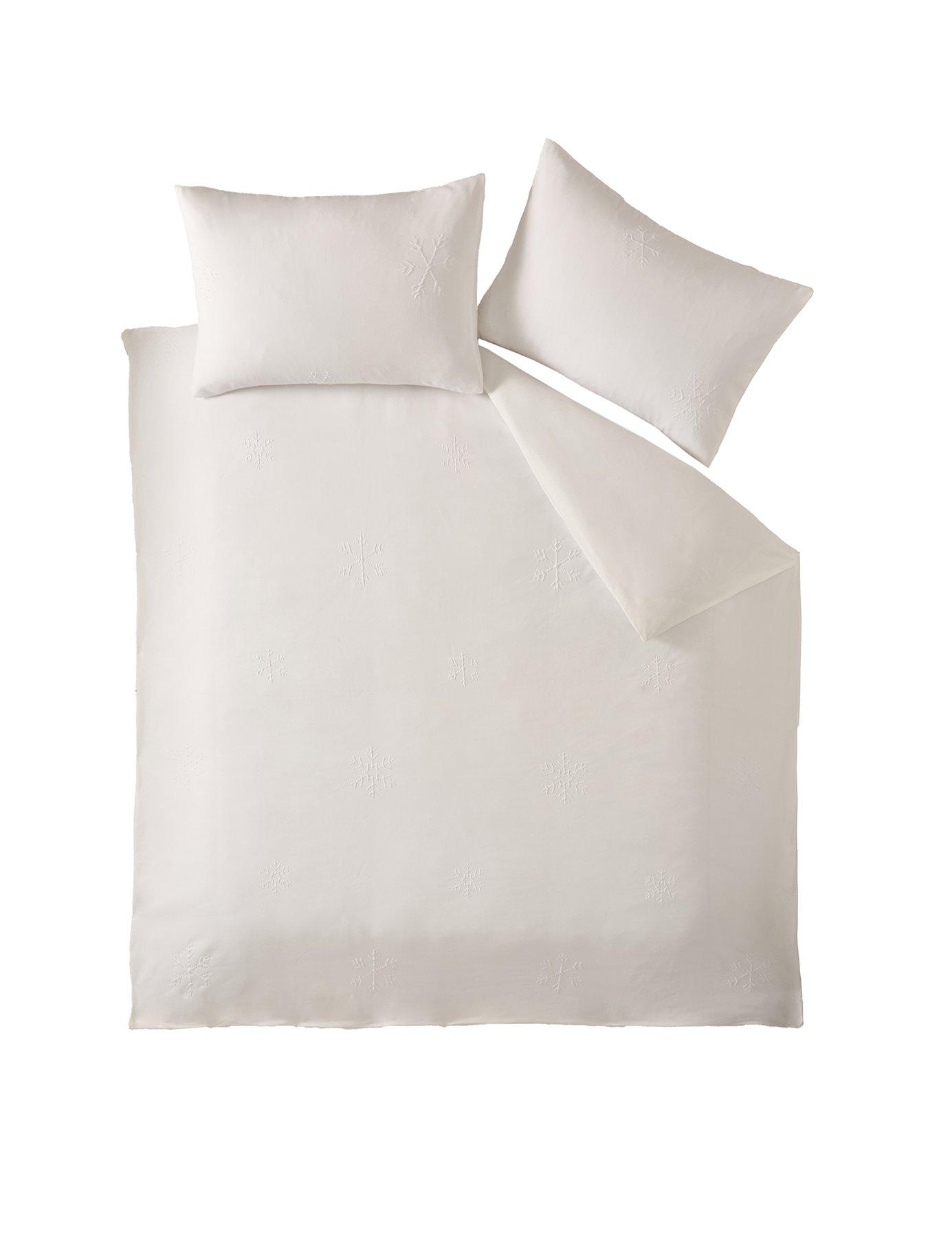 Image 2 of 5 of Very Home Snowflake Embossed Duvet Set - Db