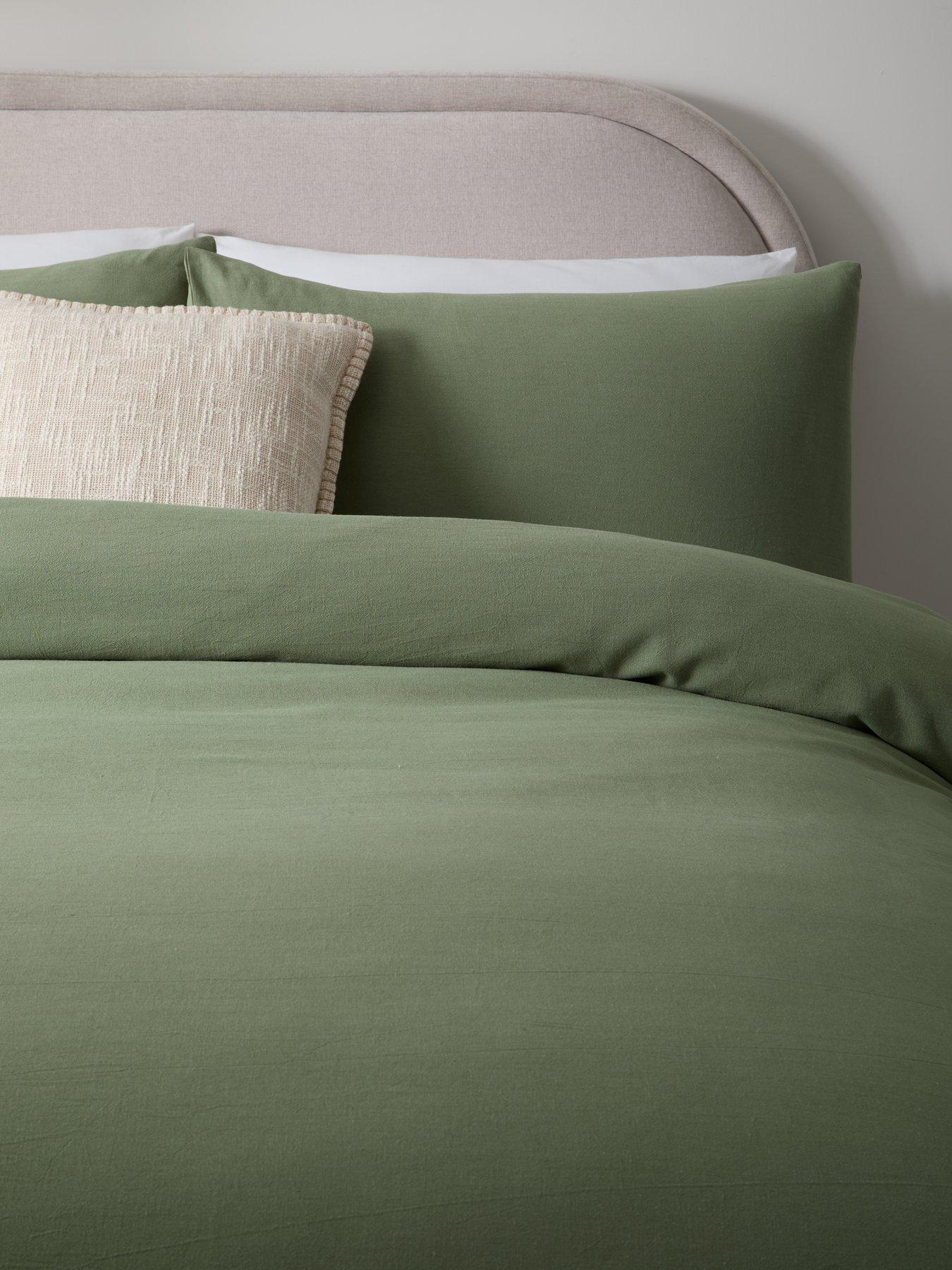 Image 3 of 5 of Michelle Keegan Home Relaxed Linen Mix Plain Duvet Cover&nbsp;Set