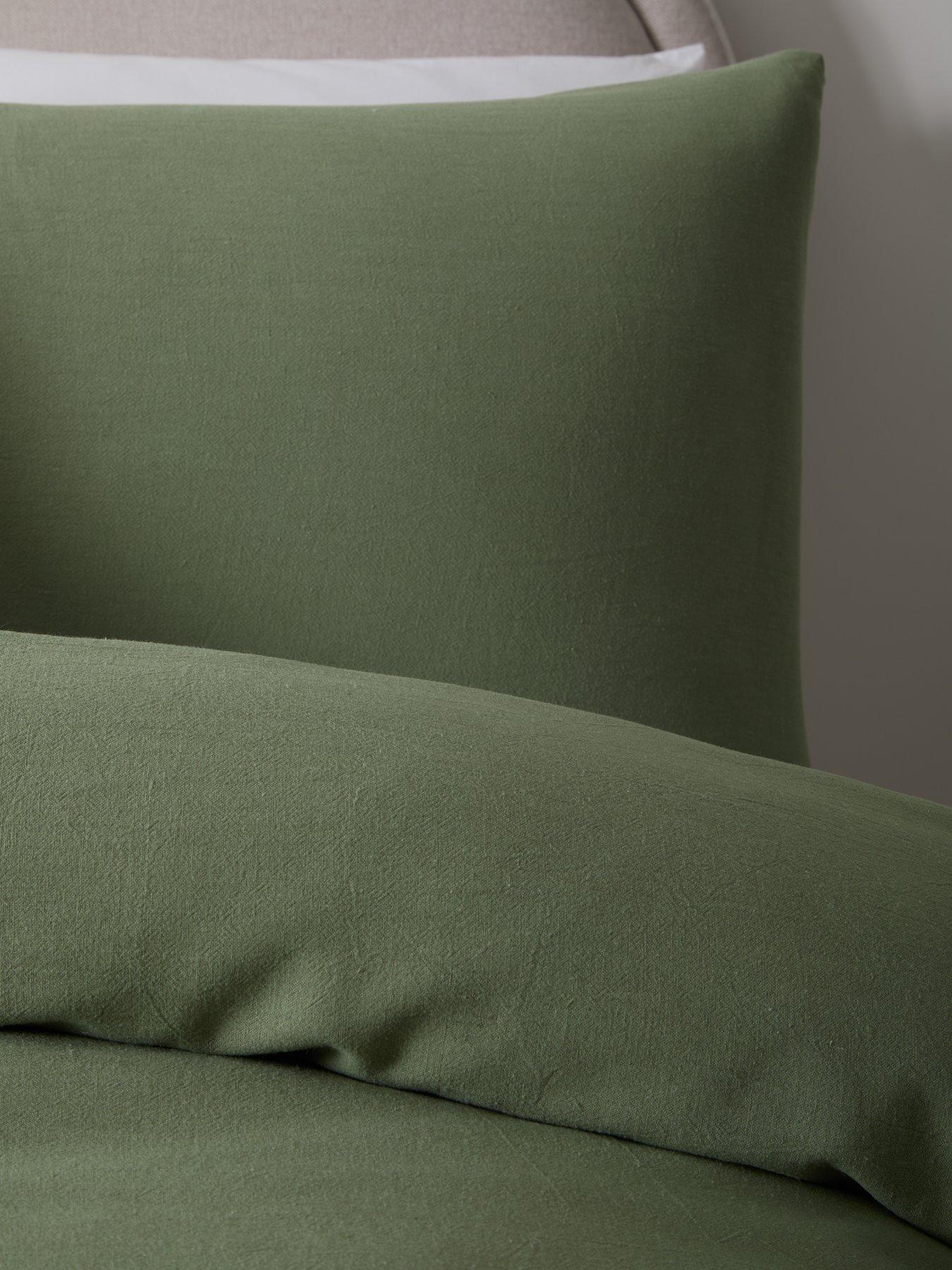 Image 4 of 5 of Michelle Keegan Home Relaxed Linen Mix Plain Duvet Cover&nbsp;Set