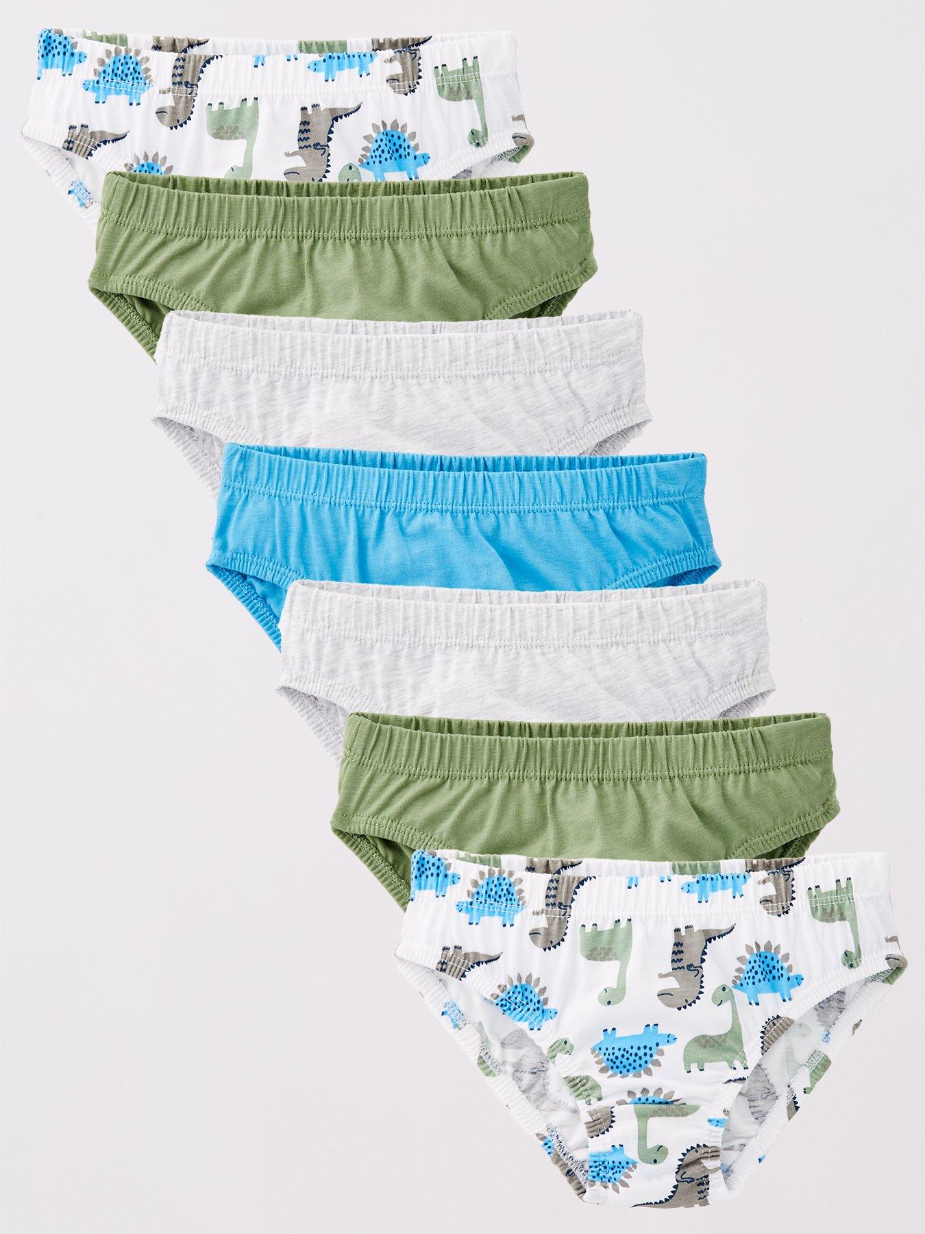 undefined 7 Pack Dinosaur Briefs - Multi