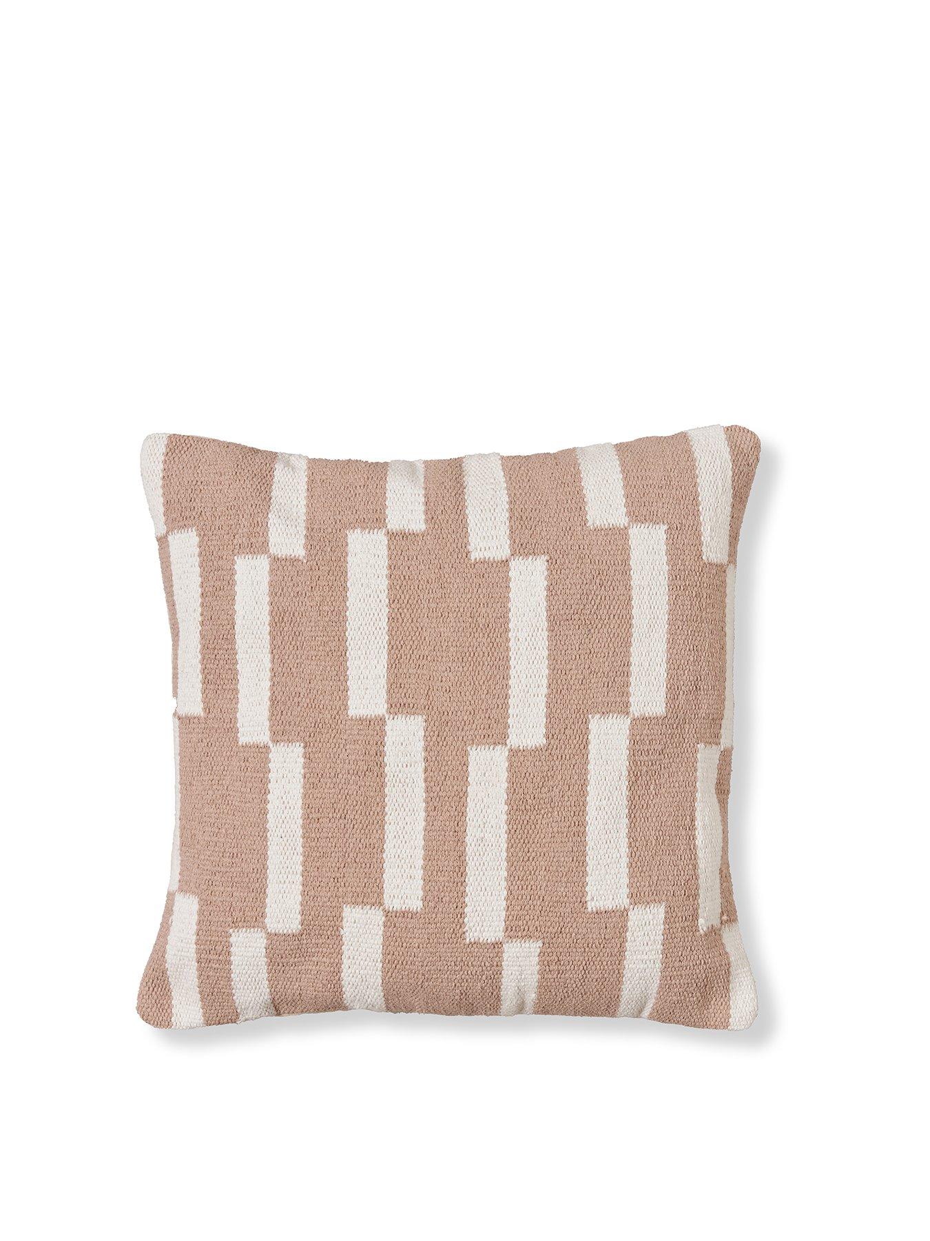 stillFront image of the-very-collection-woven-blocks-cushion