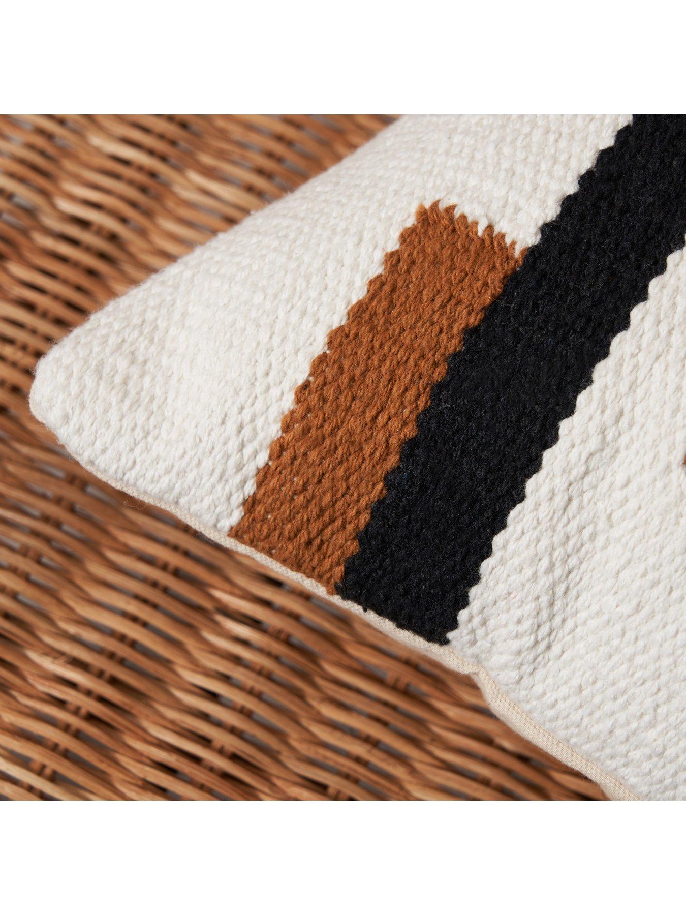 image of the-very-collection-woven-stripes-cushion