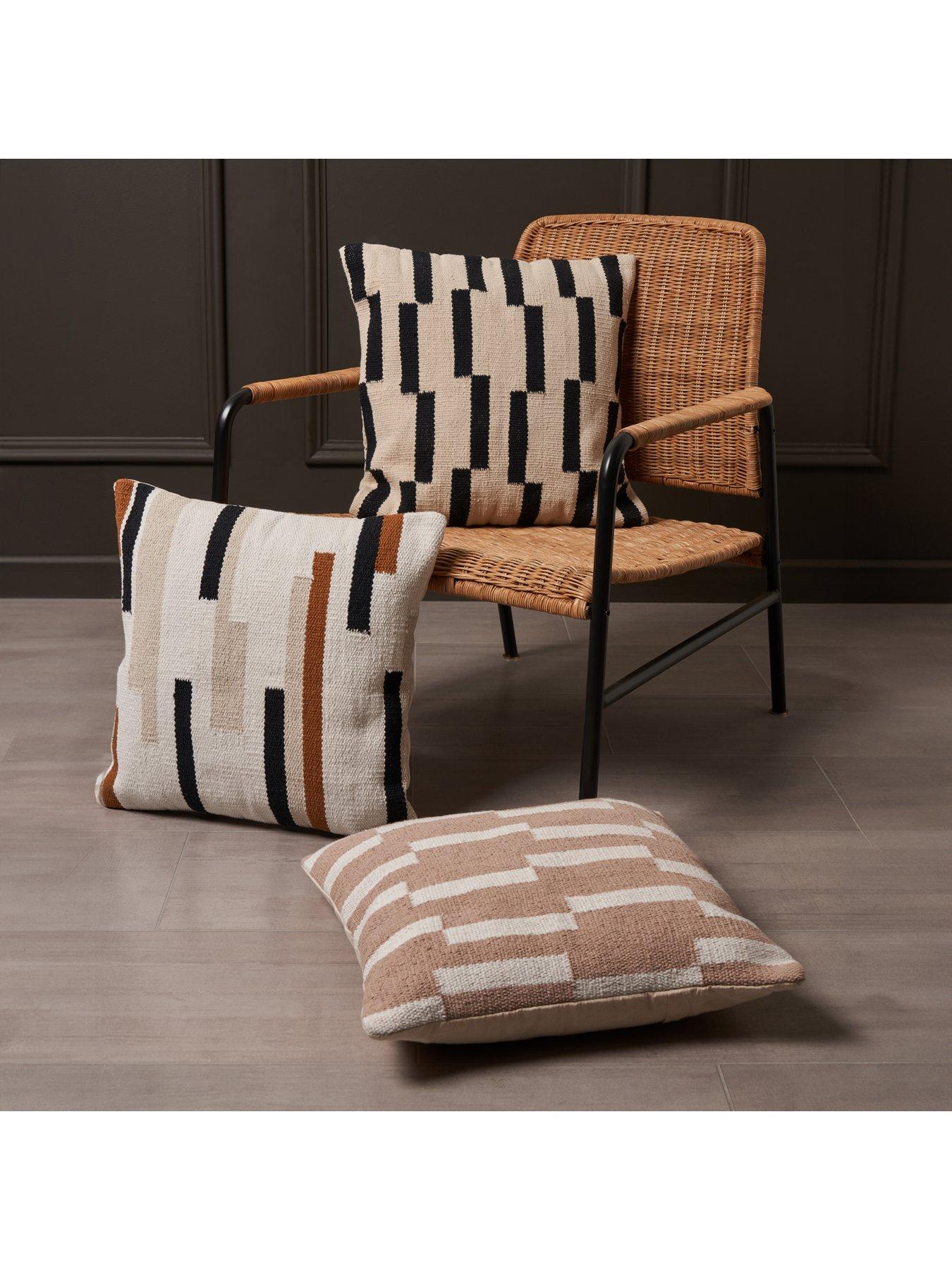  image of the-very-collection-woven-stripes-cushion