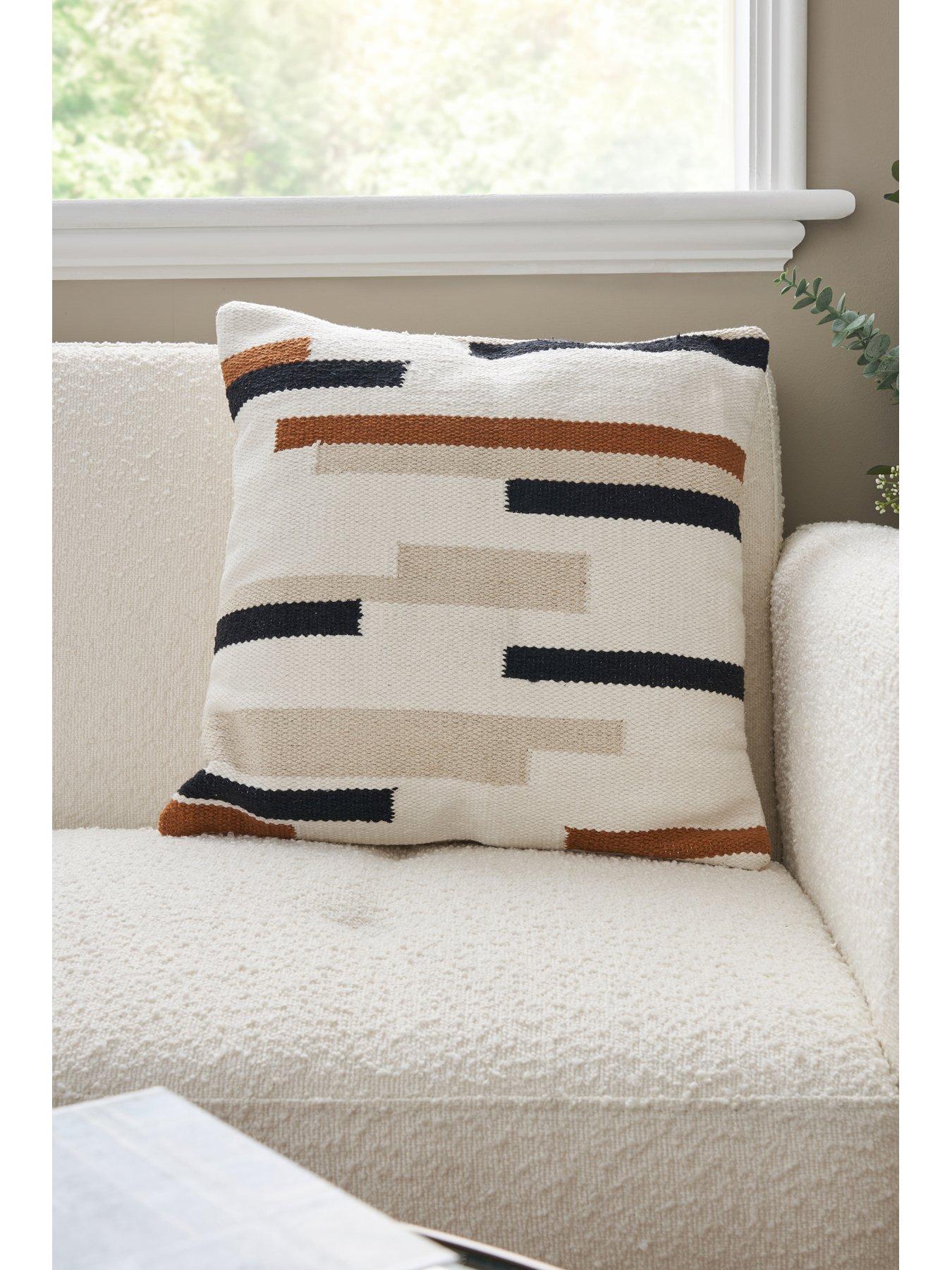  image of the-very-collection-woven-stripes-cushion