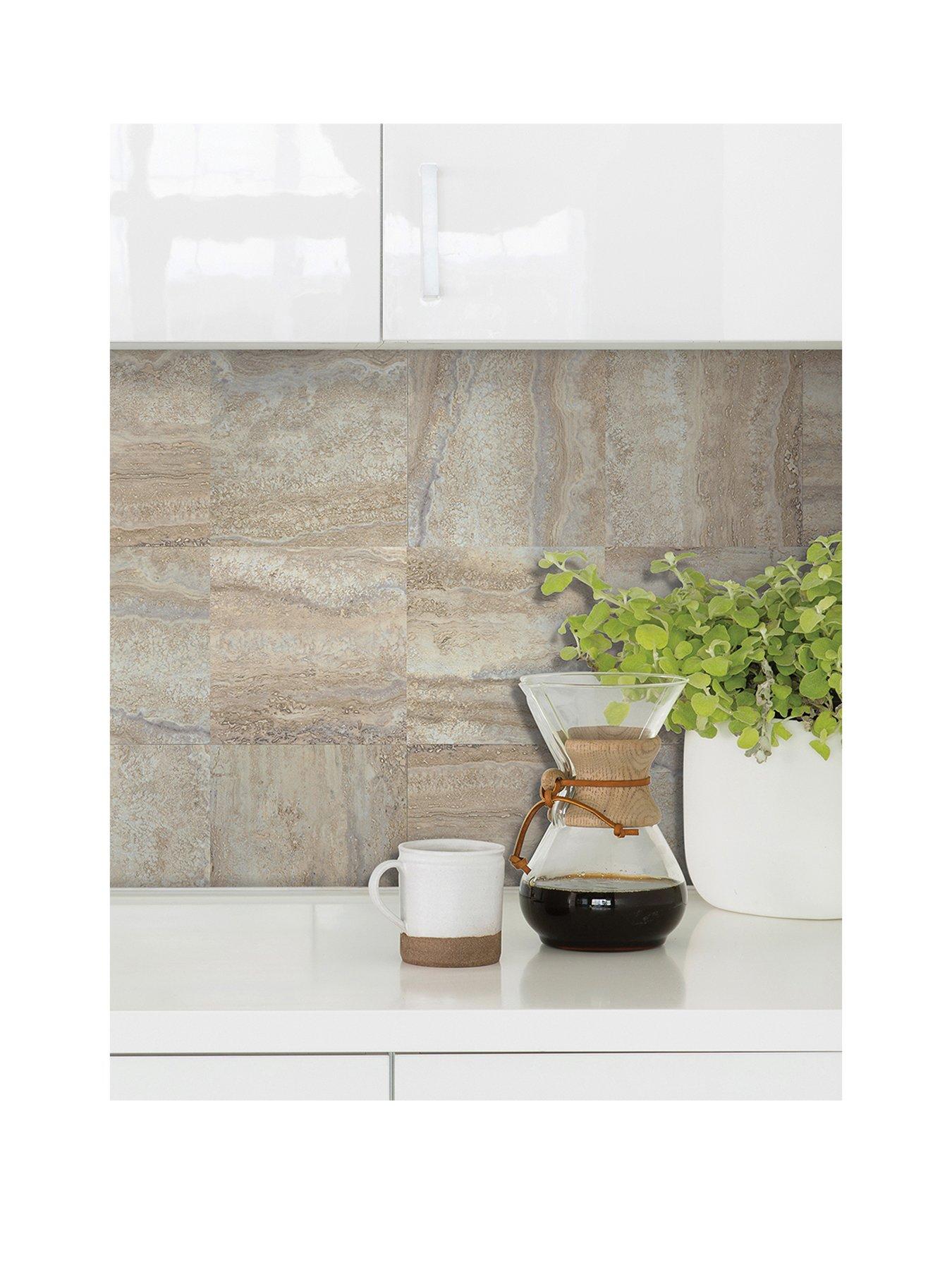 InHome Wallpops Pack of 12 Reno Peel and Stick Wall Tiles